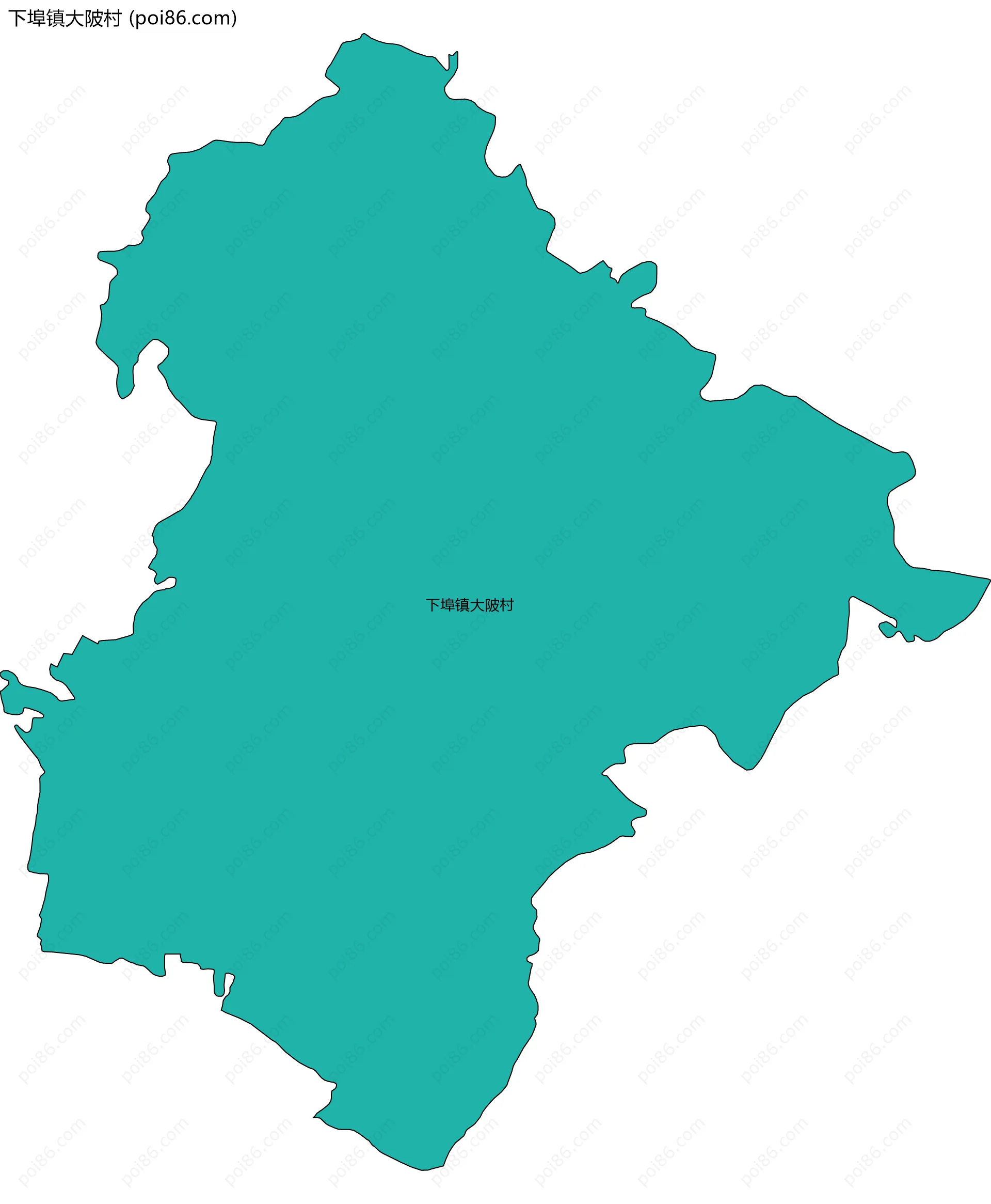 下埠镇大陂村边界地图