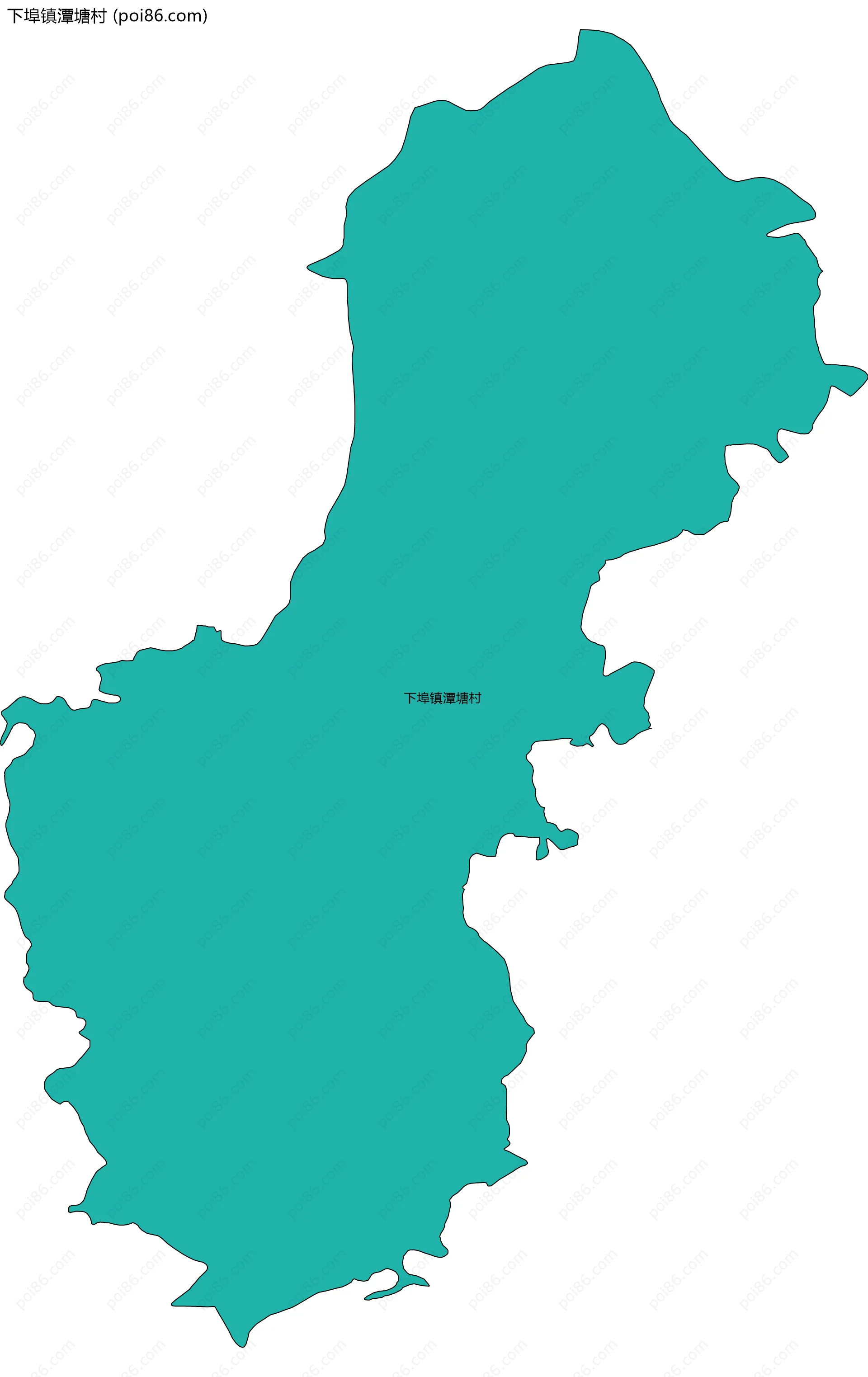 下埠镇潭塘村边界地图