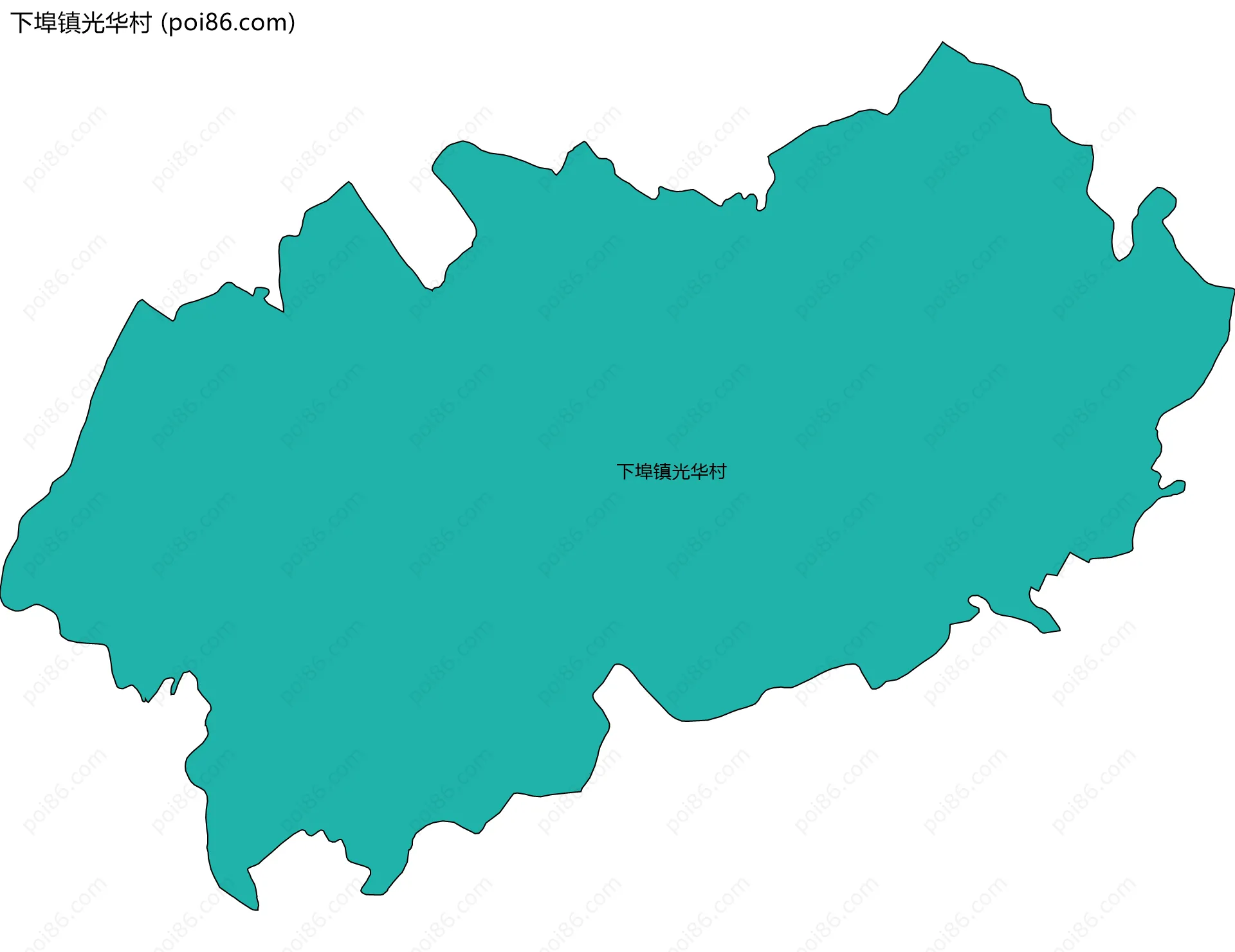 下埠镇光华村边界地图
