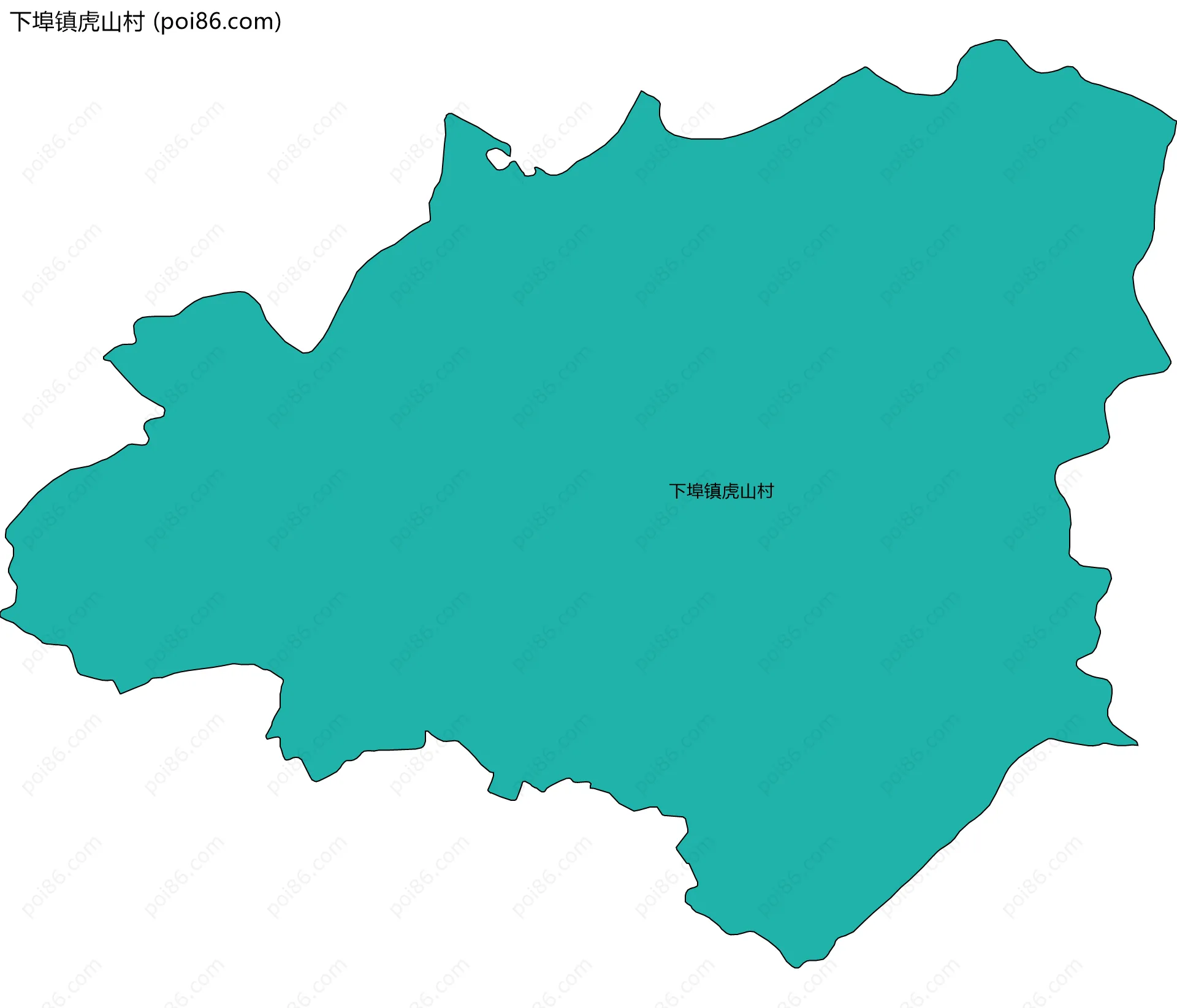 下埠镇虎山村边界地图