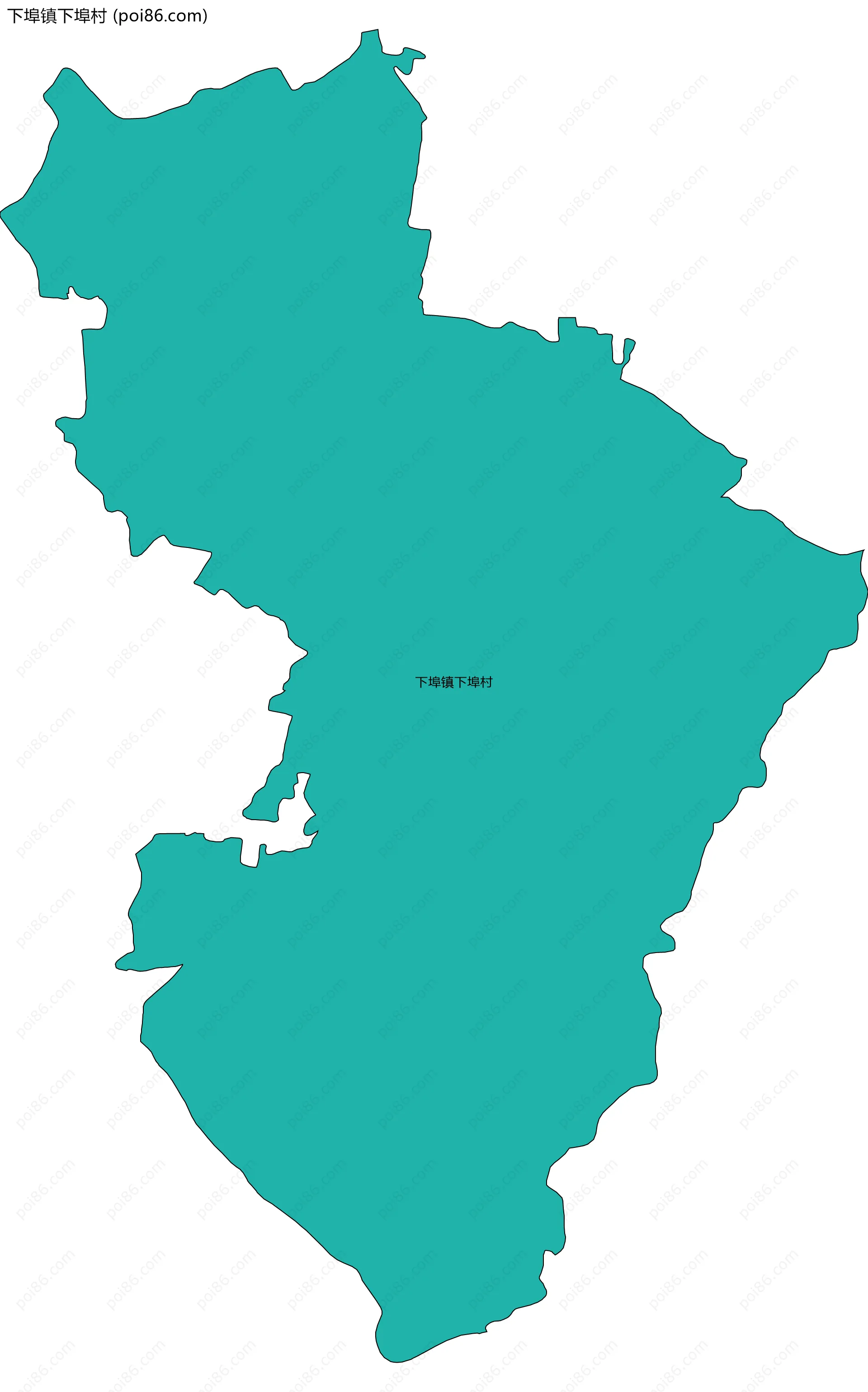 下埠镇下埠村边界地图