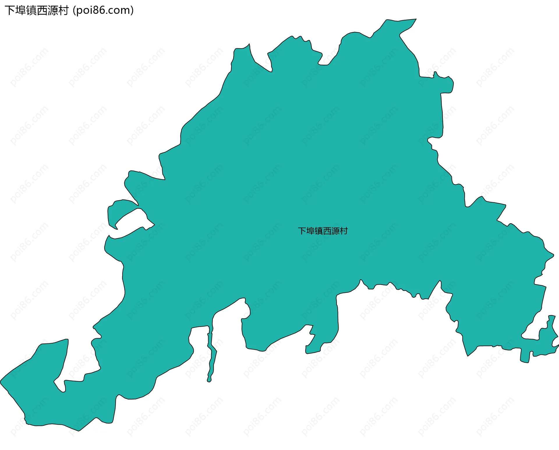 下埠镇西源村边界地图