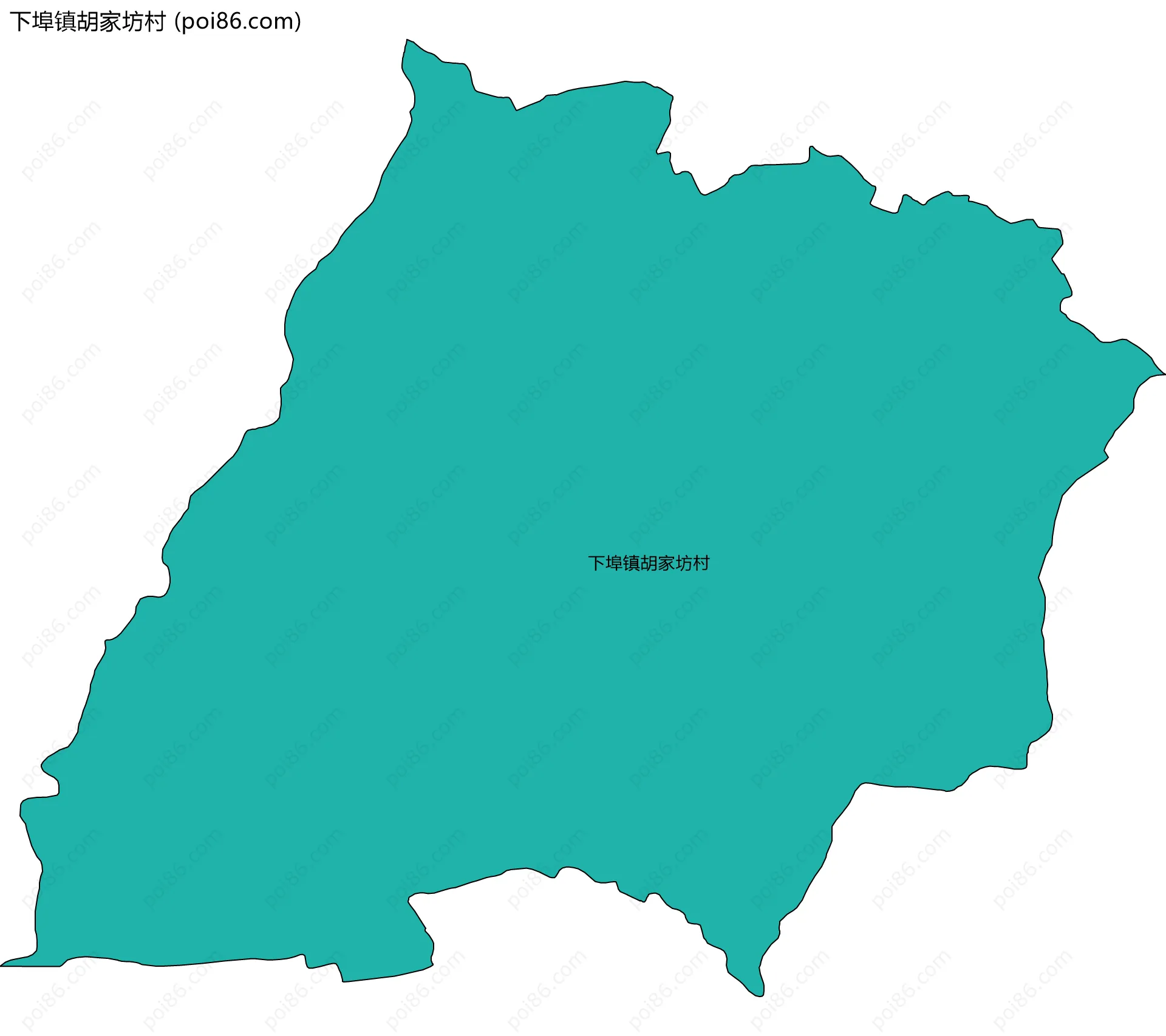 下埠镇胡家坊村边界地图