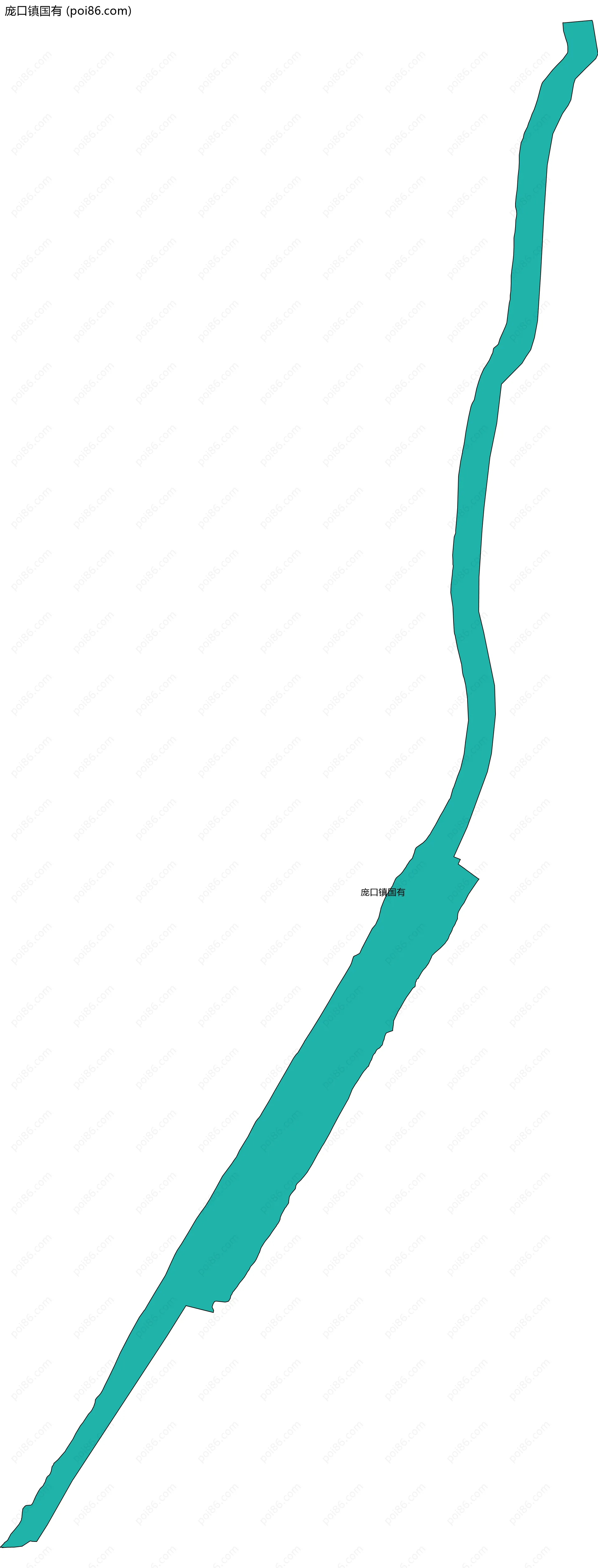 庞口镇国有边界地图