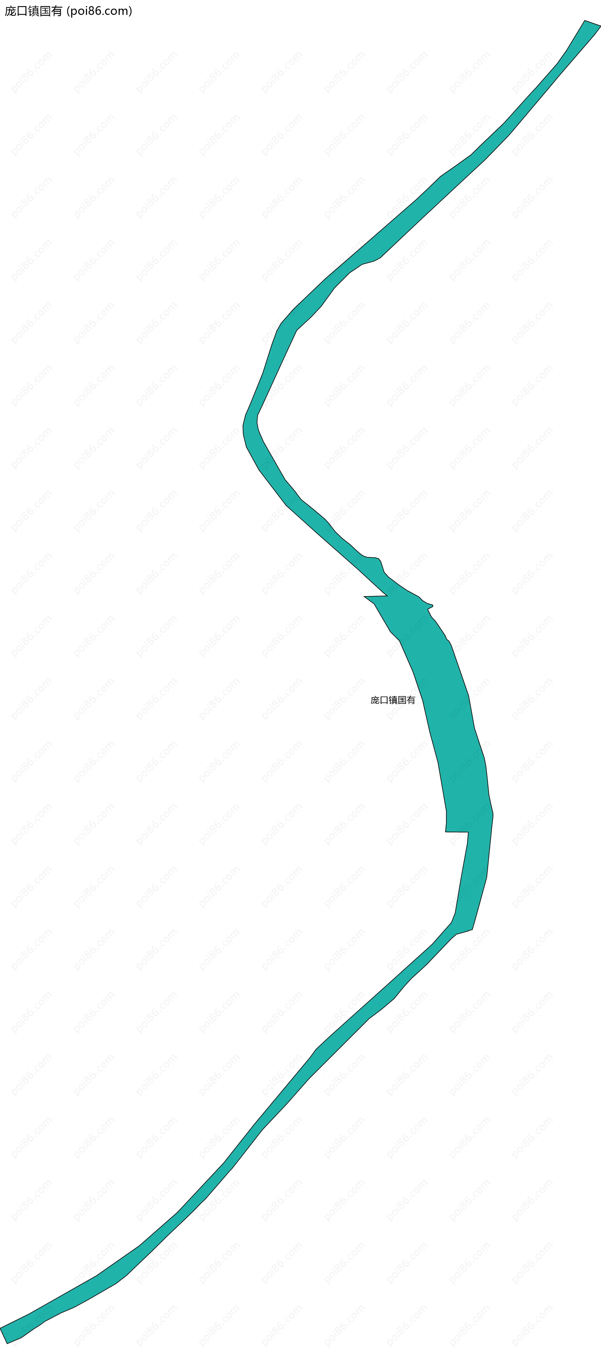 庞口镇国有边界地图
