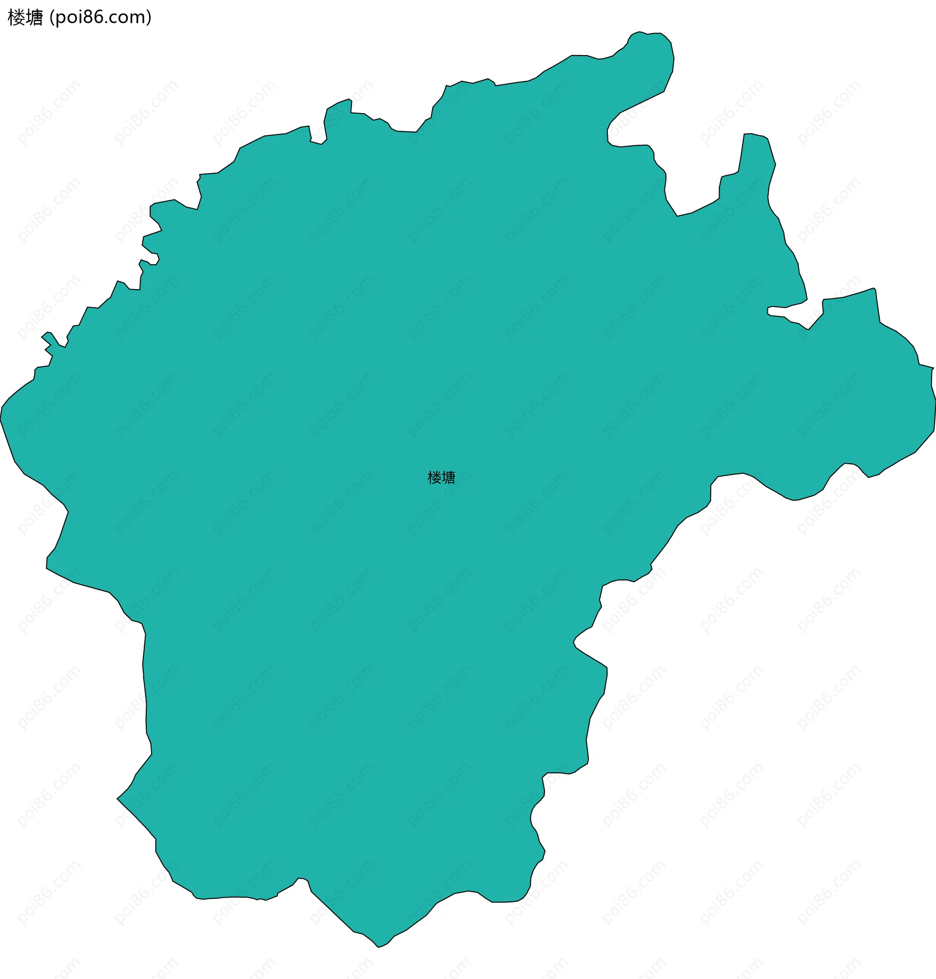 楼塘边界地图