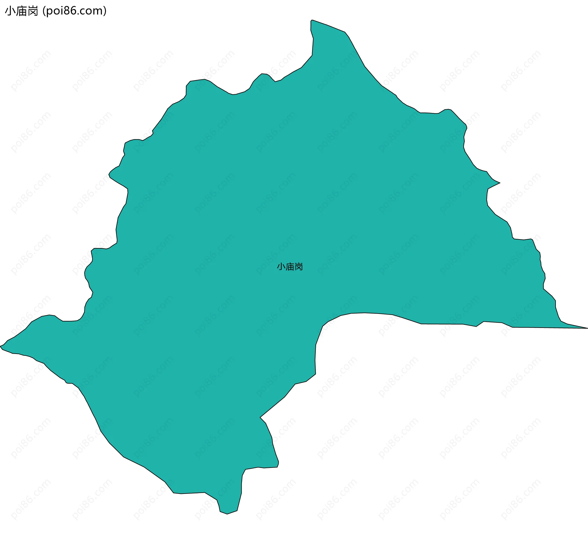 小庙岗边界地图