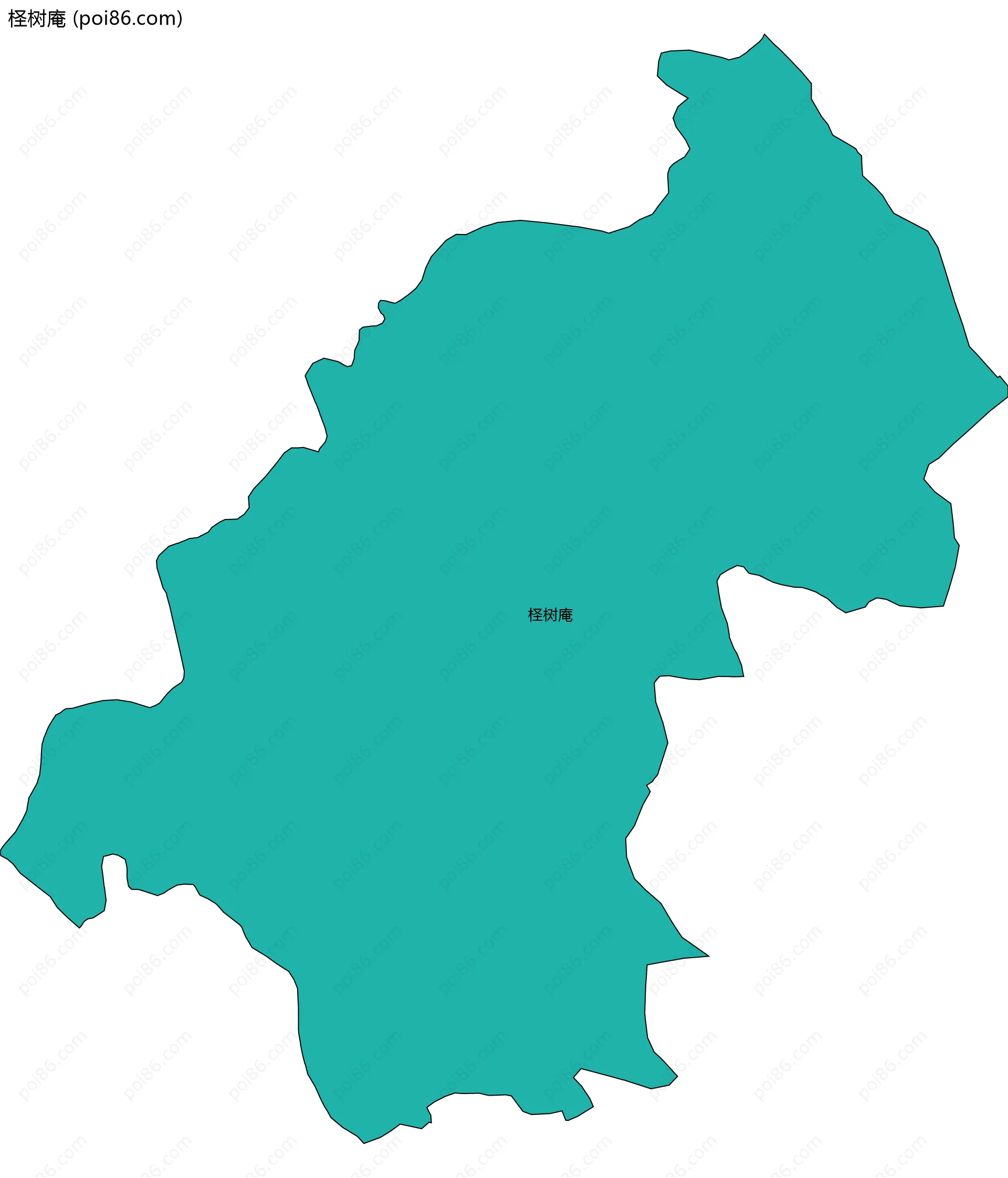 柽树庵边界地图