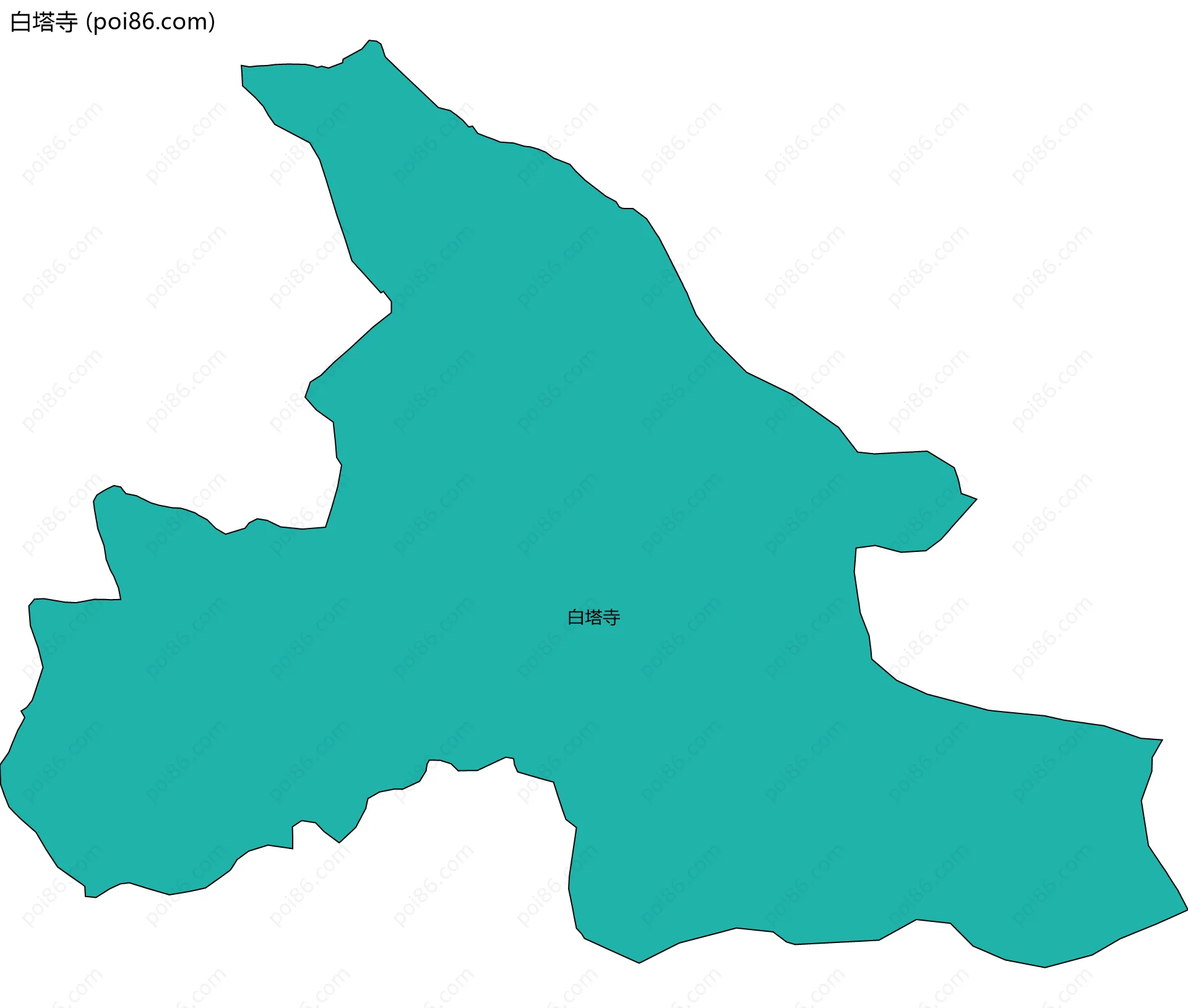 白塔寺边界地图
