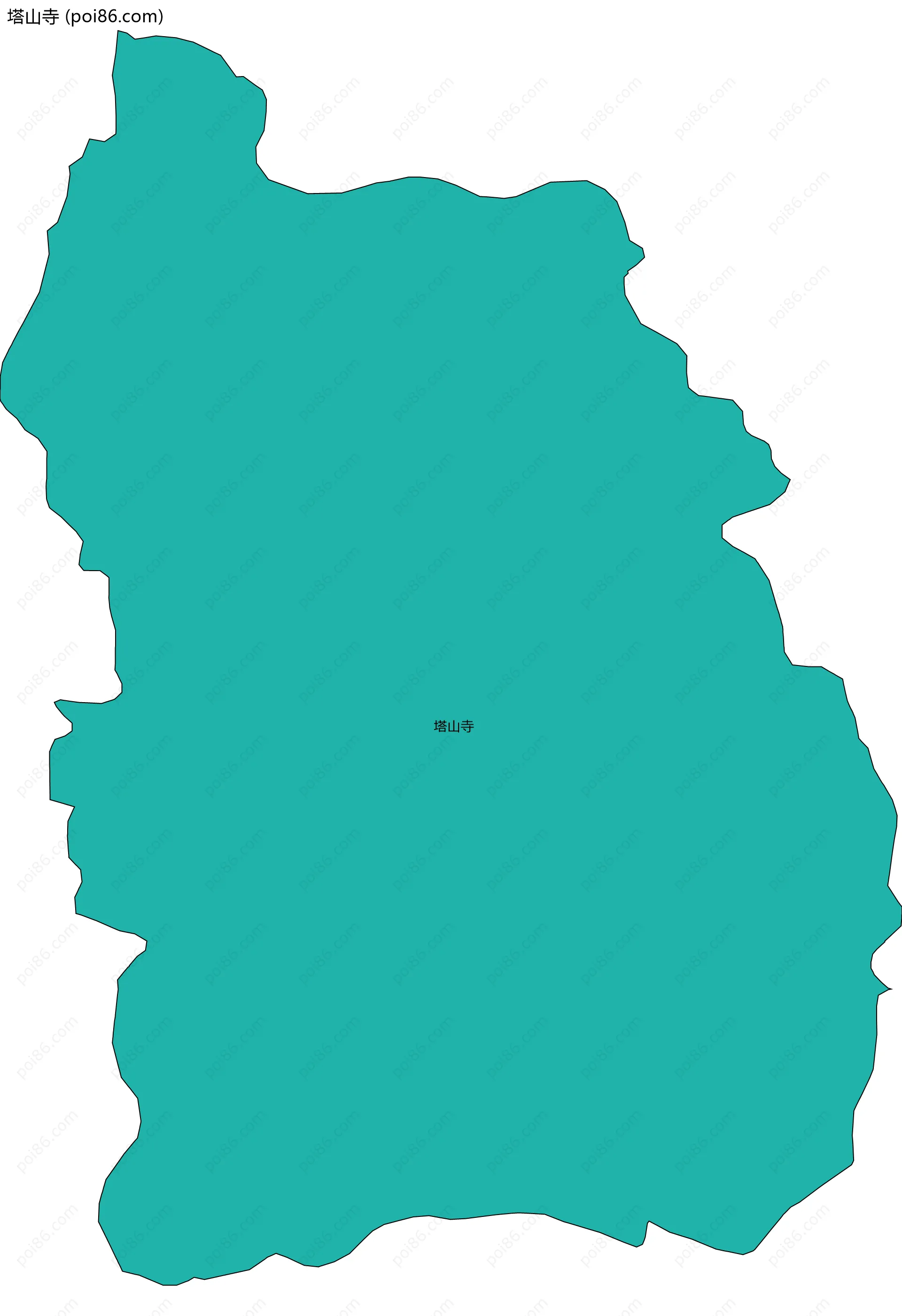 塔山寺边界地图