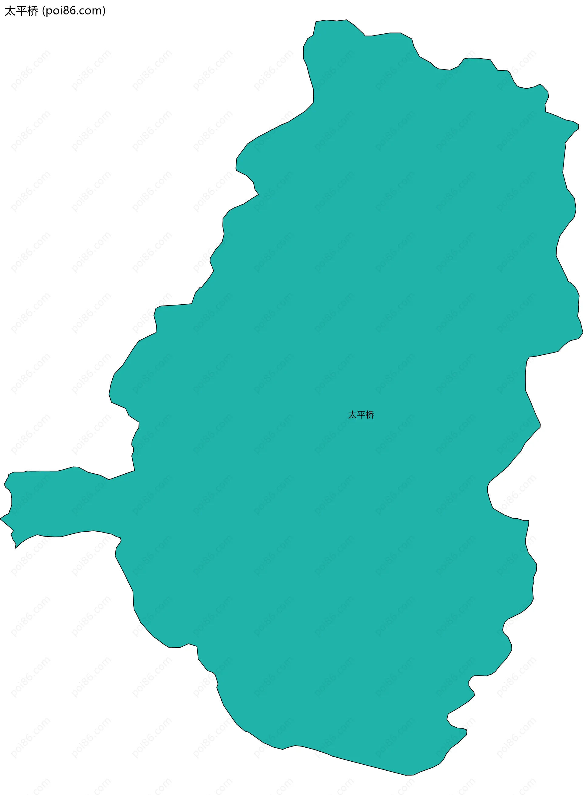 太平桥边界地图