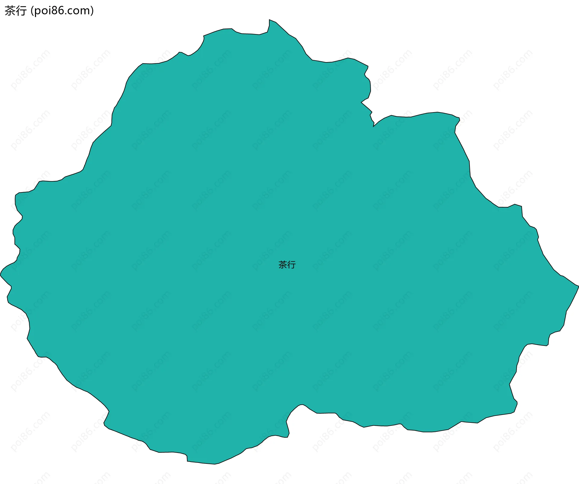 茶行边界地图