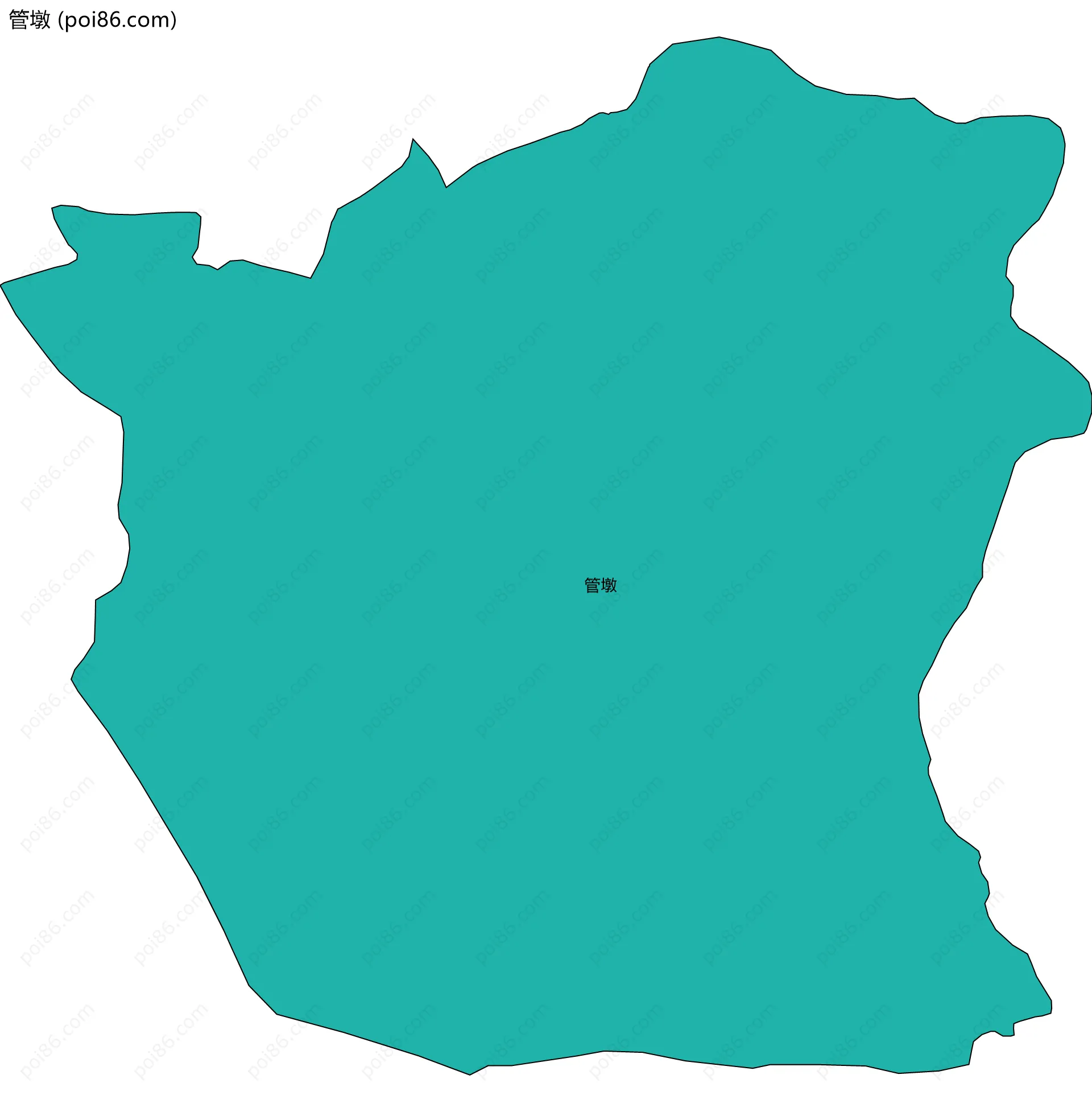 管墩边界地图