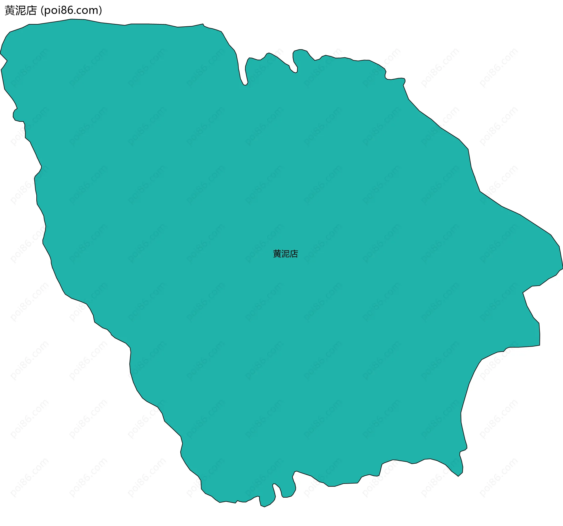 黄泥店边界地图