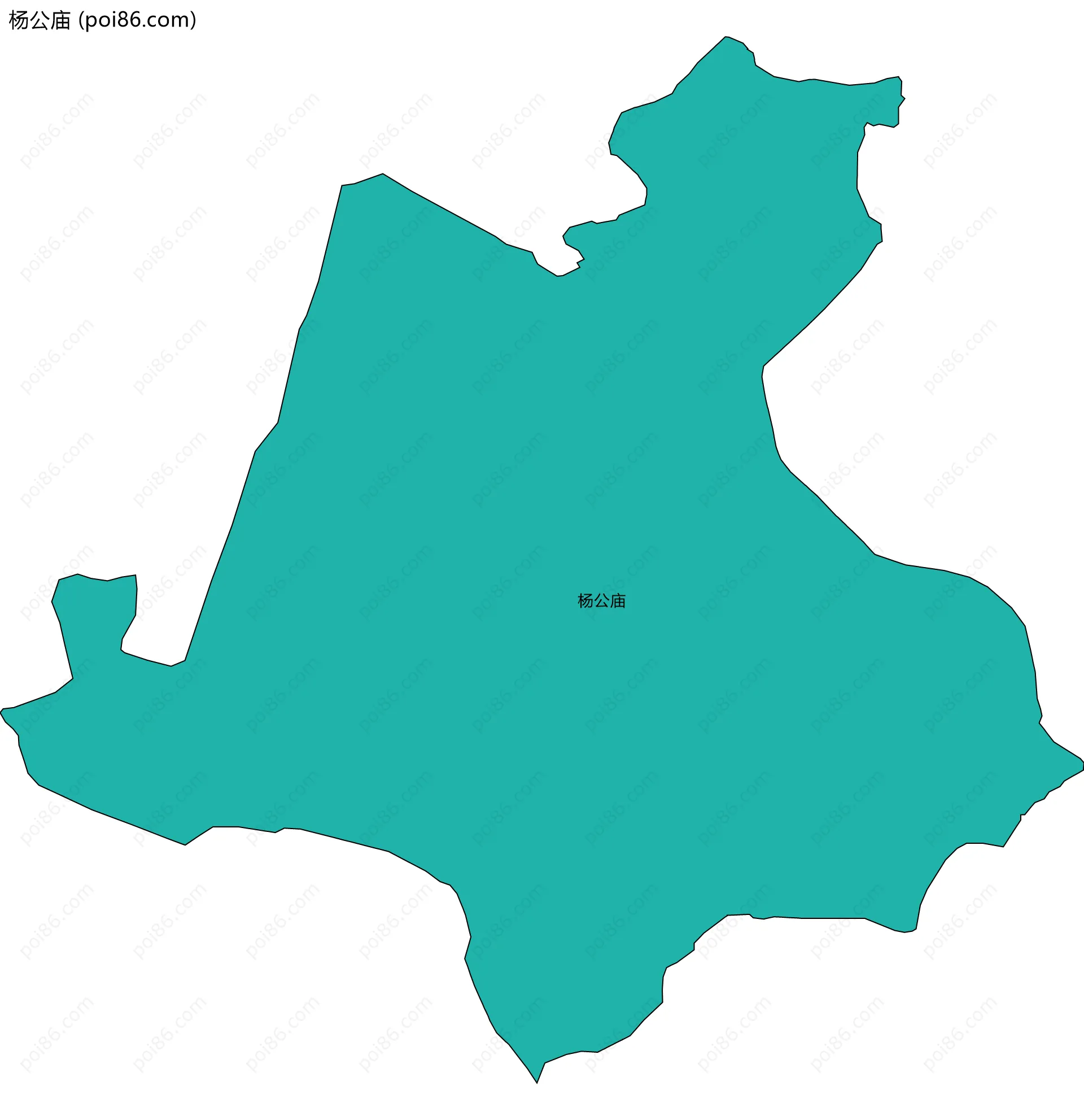 杨公庙边界地图