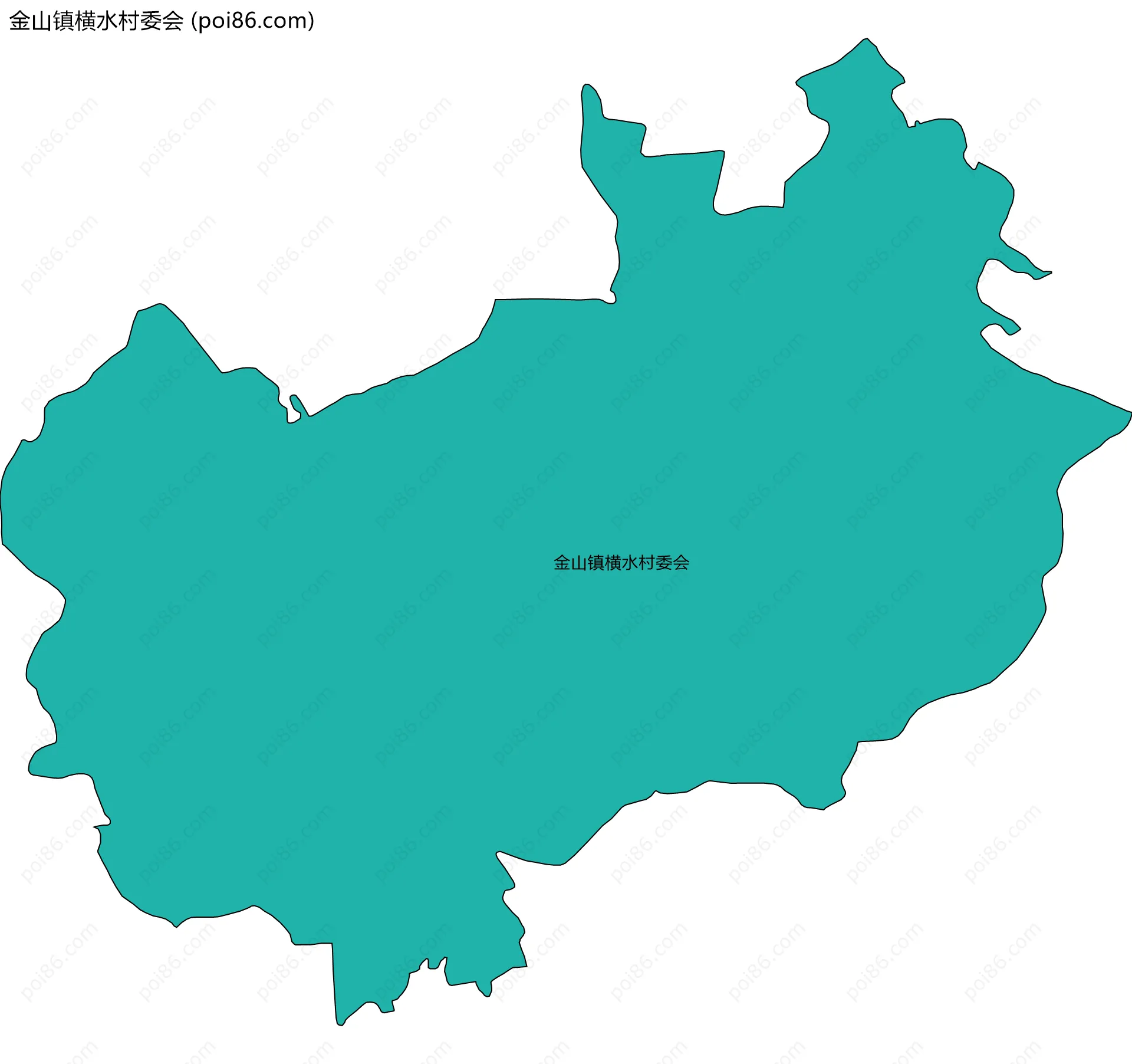 金山镇横水村委会边界地图