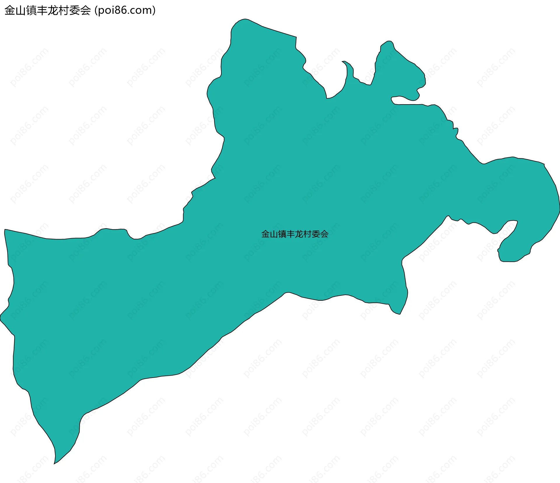 金山镇丰龙村委会边界地图