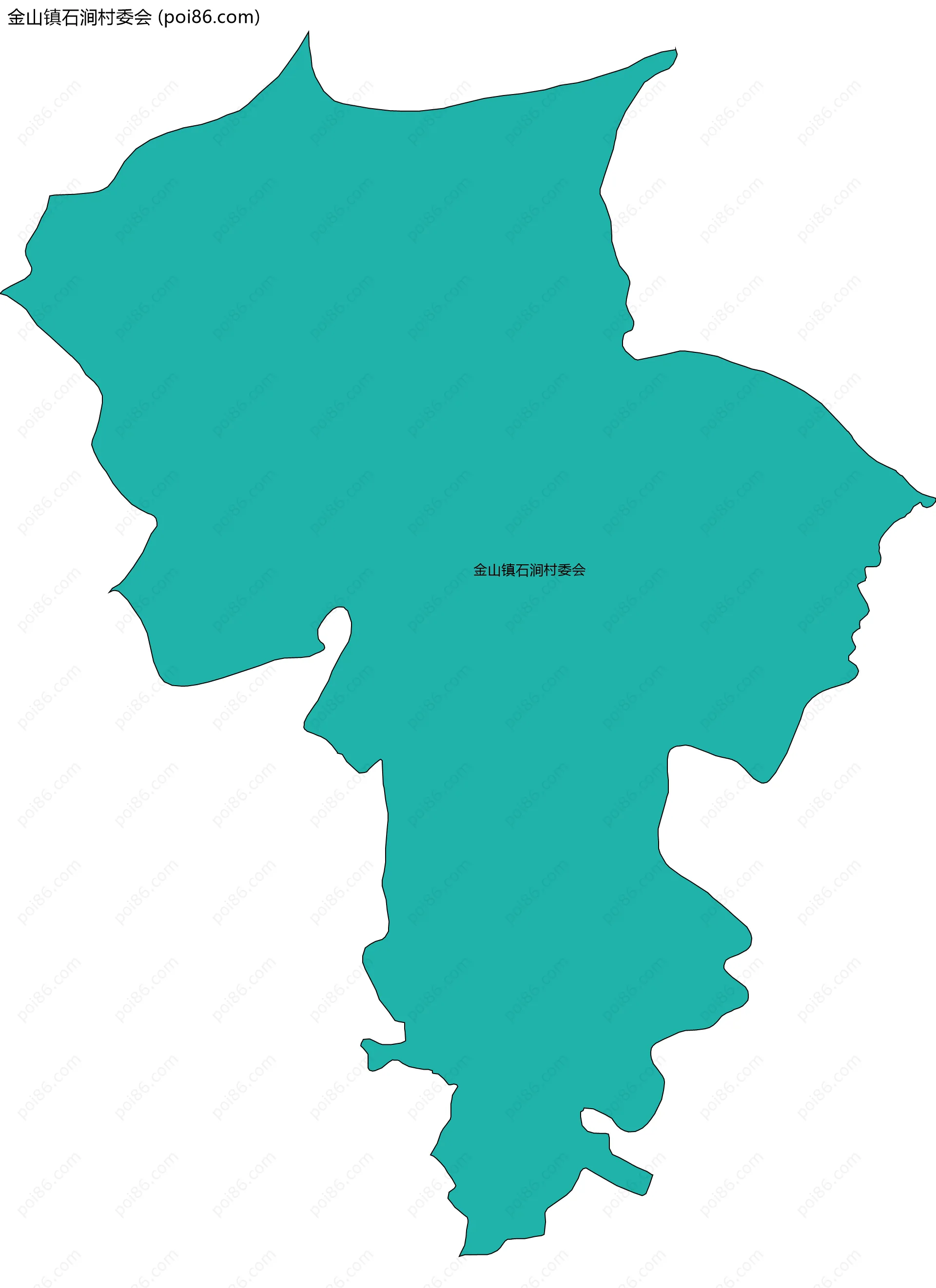 金山镇石涧村委会边界地图