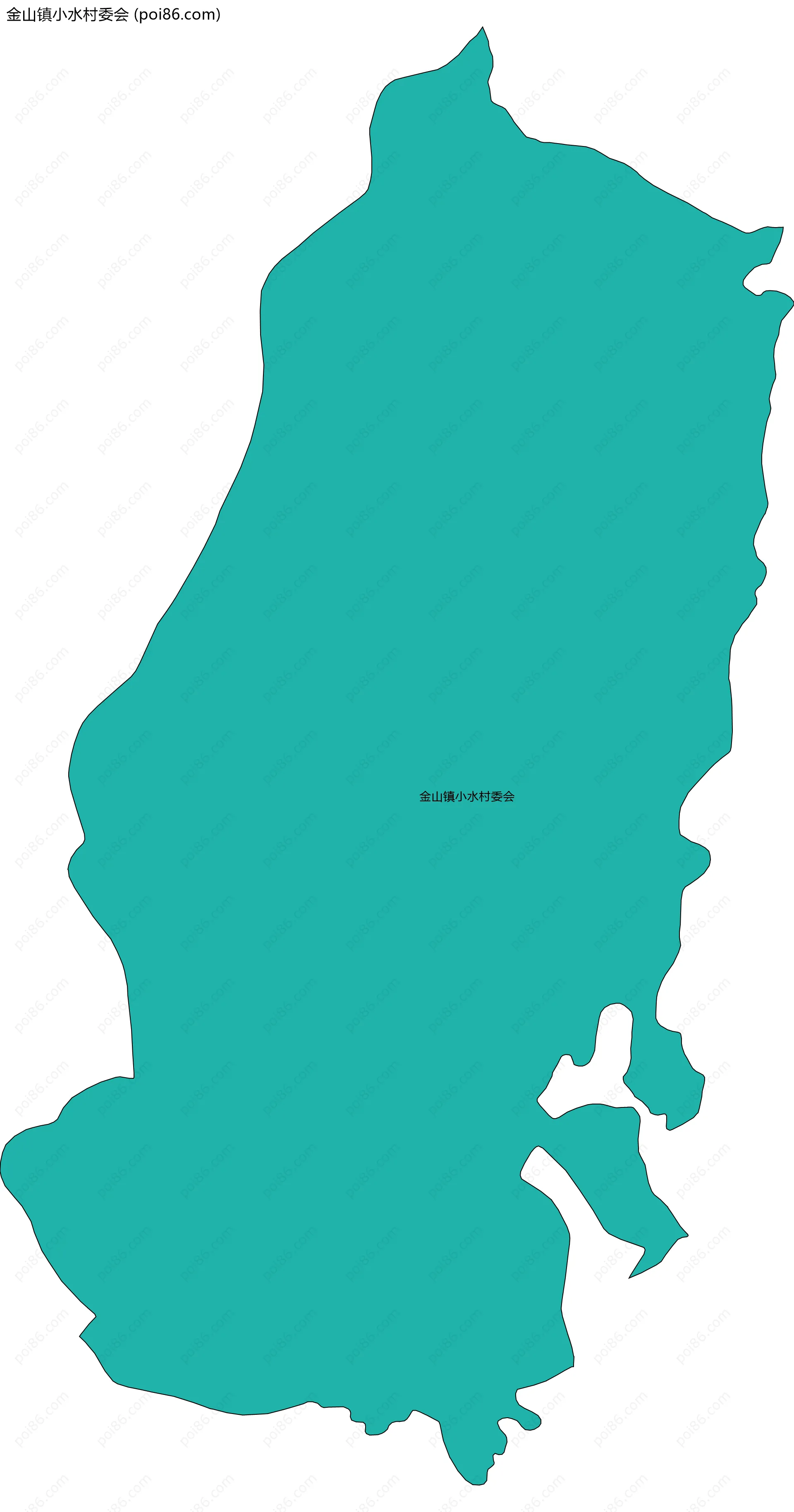 金山镇小水村委会边界地图