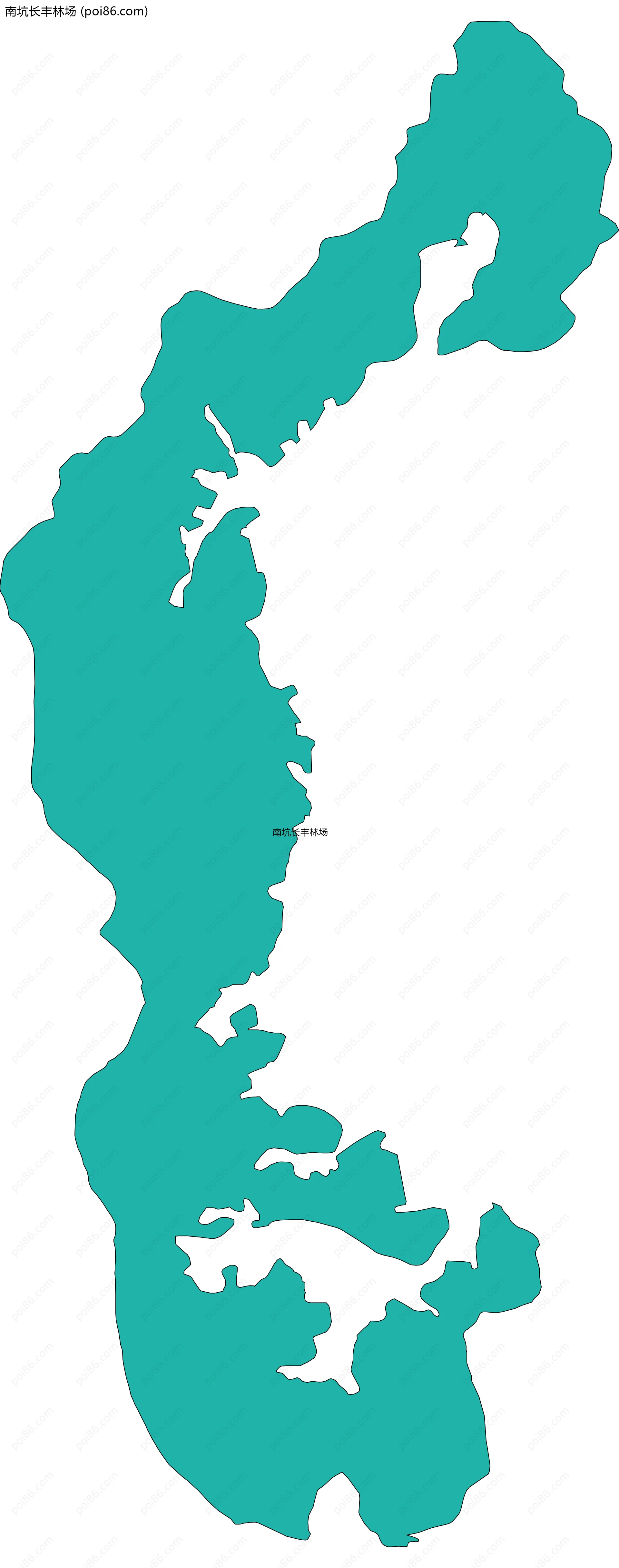 南坑长丰林场边界地图