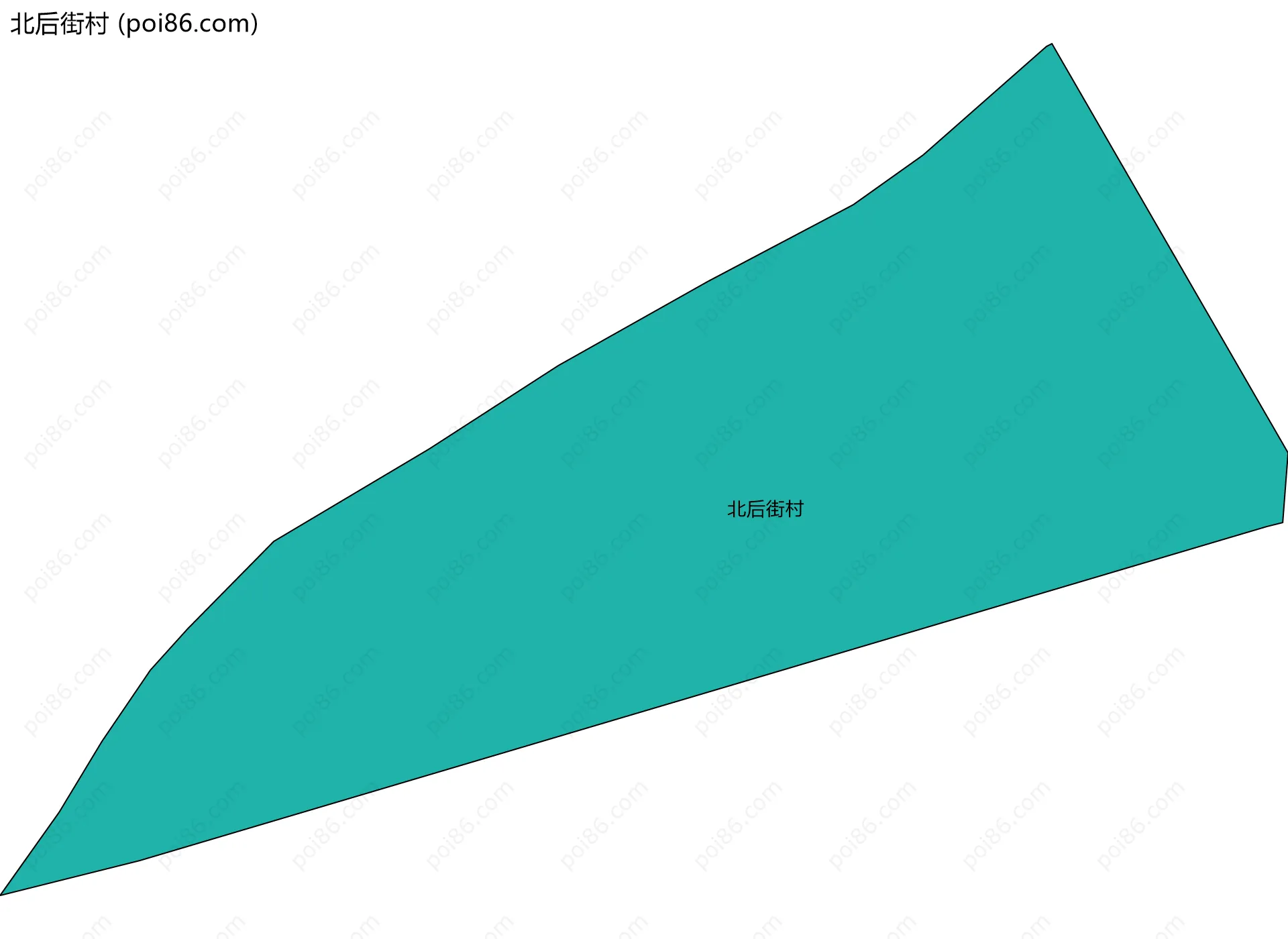 北后街村边界地图
