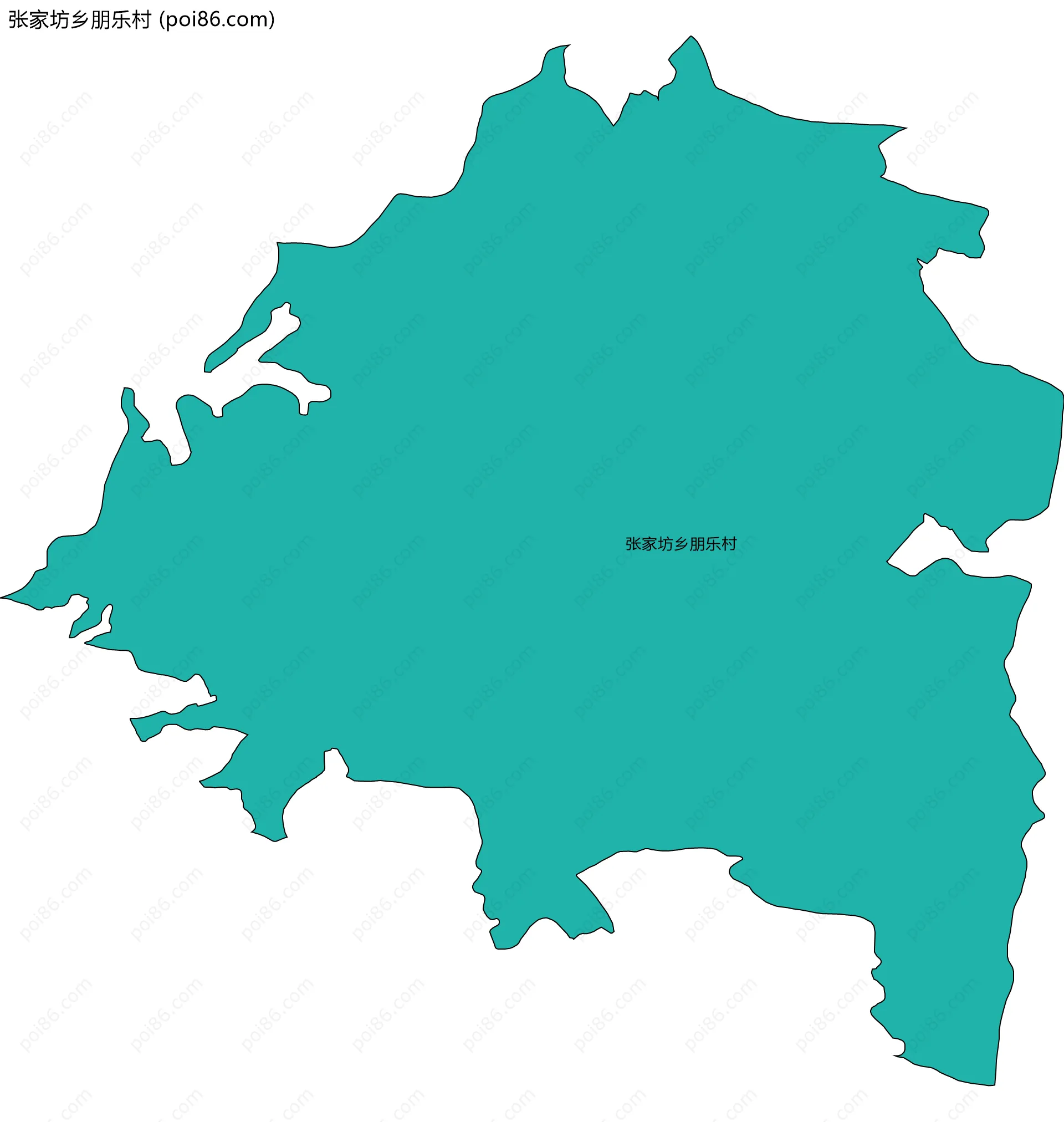 张家坊乡朋乐村边界地图