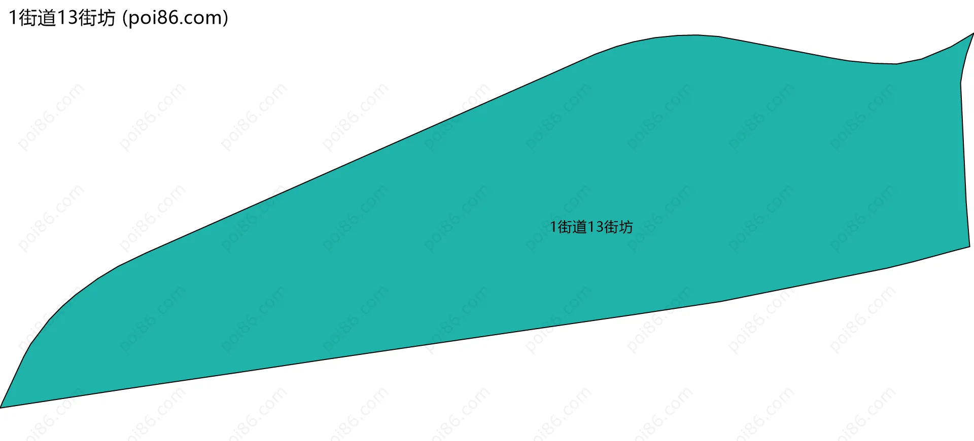 1街道13街坊边界地图
