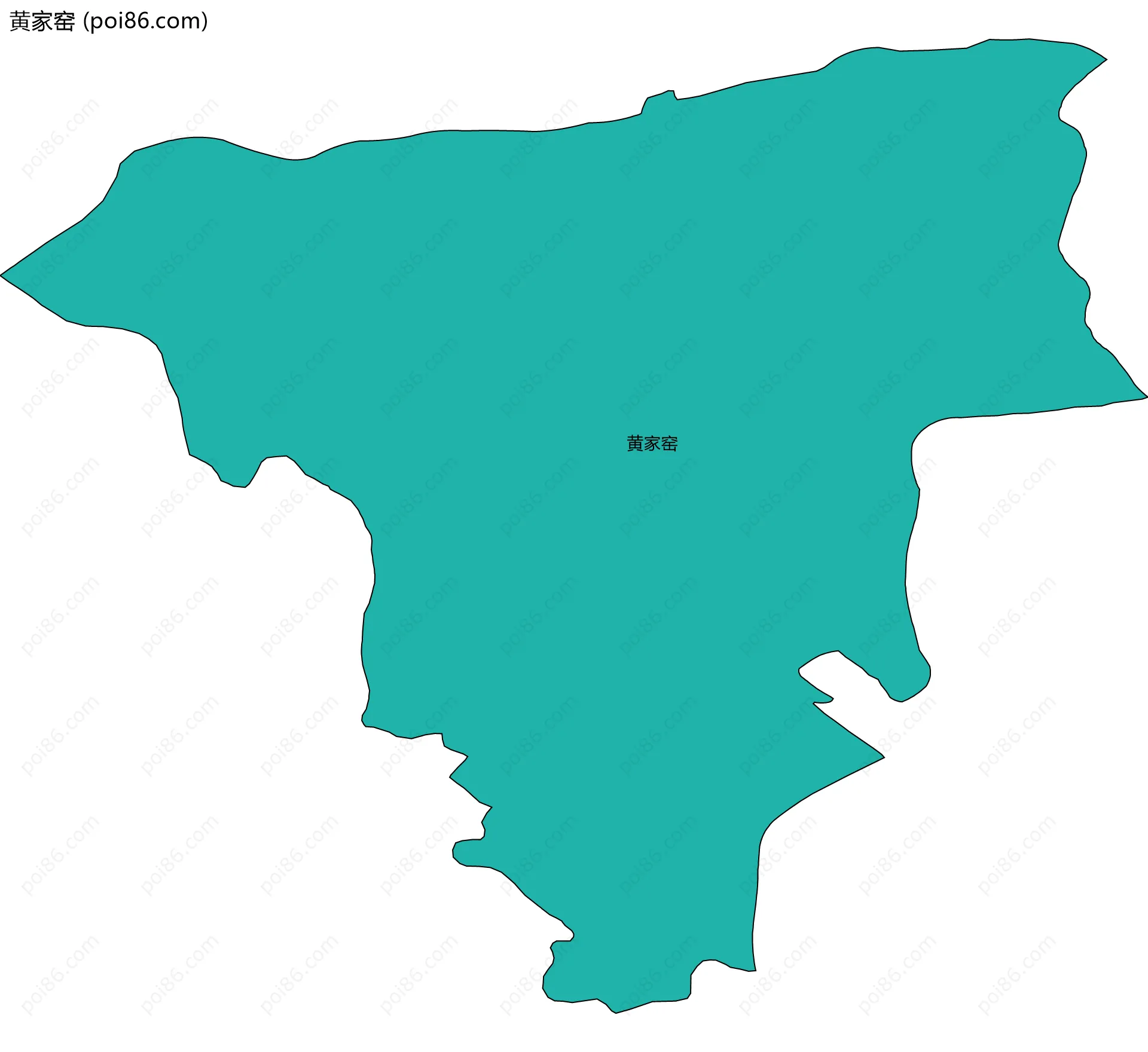 黄家窑边界地图