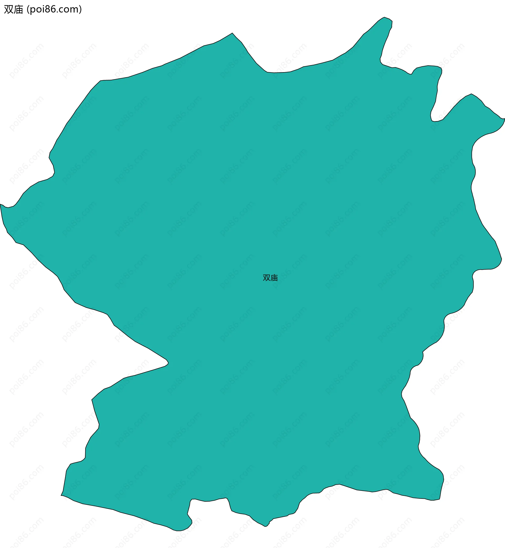 双庙边界地图