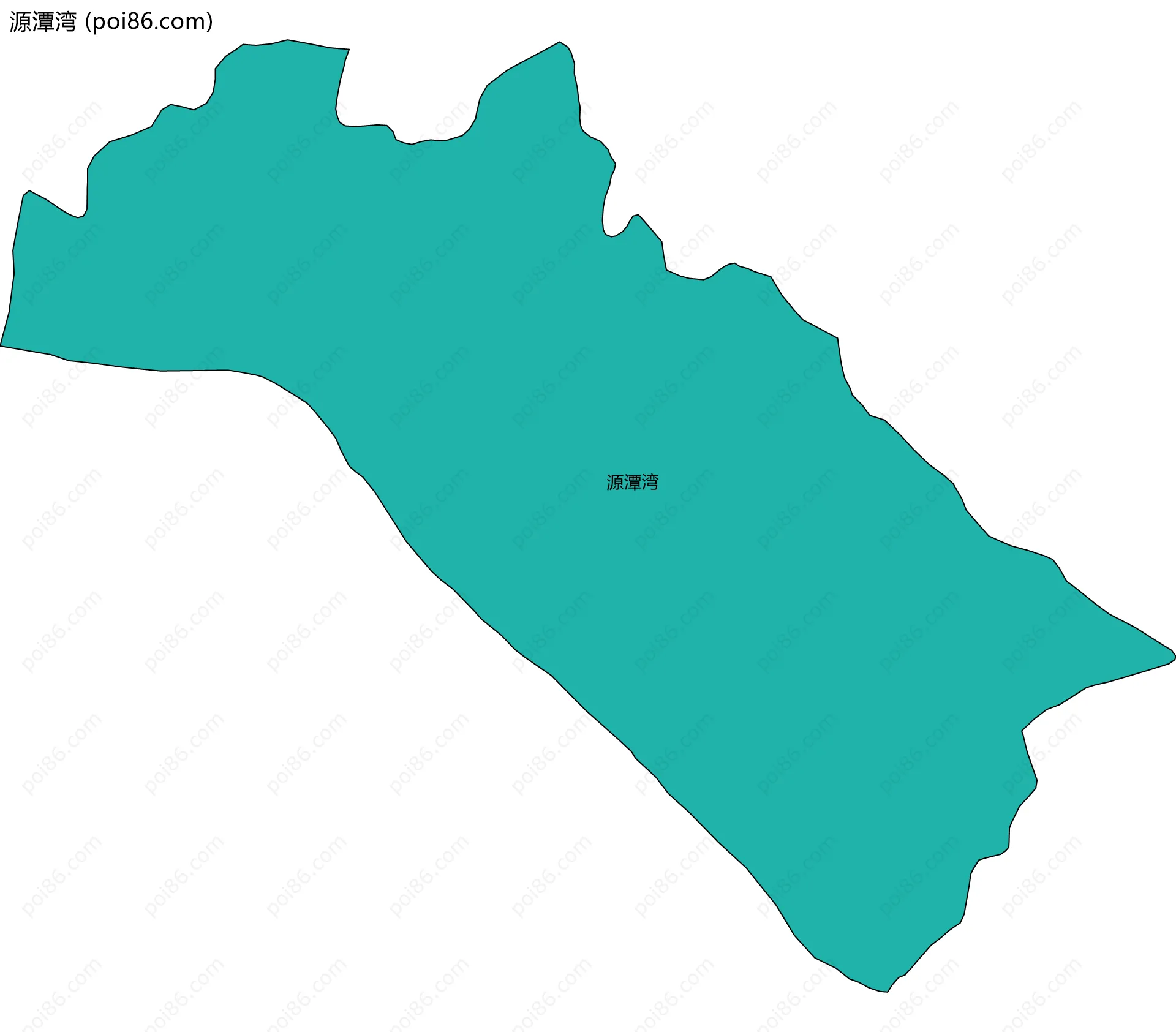 源潭湾边界地图