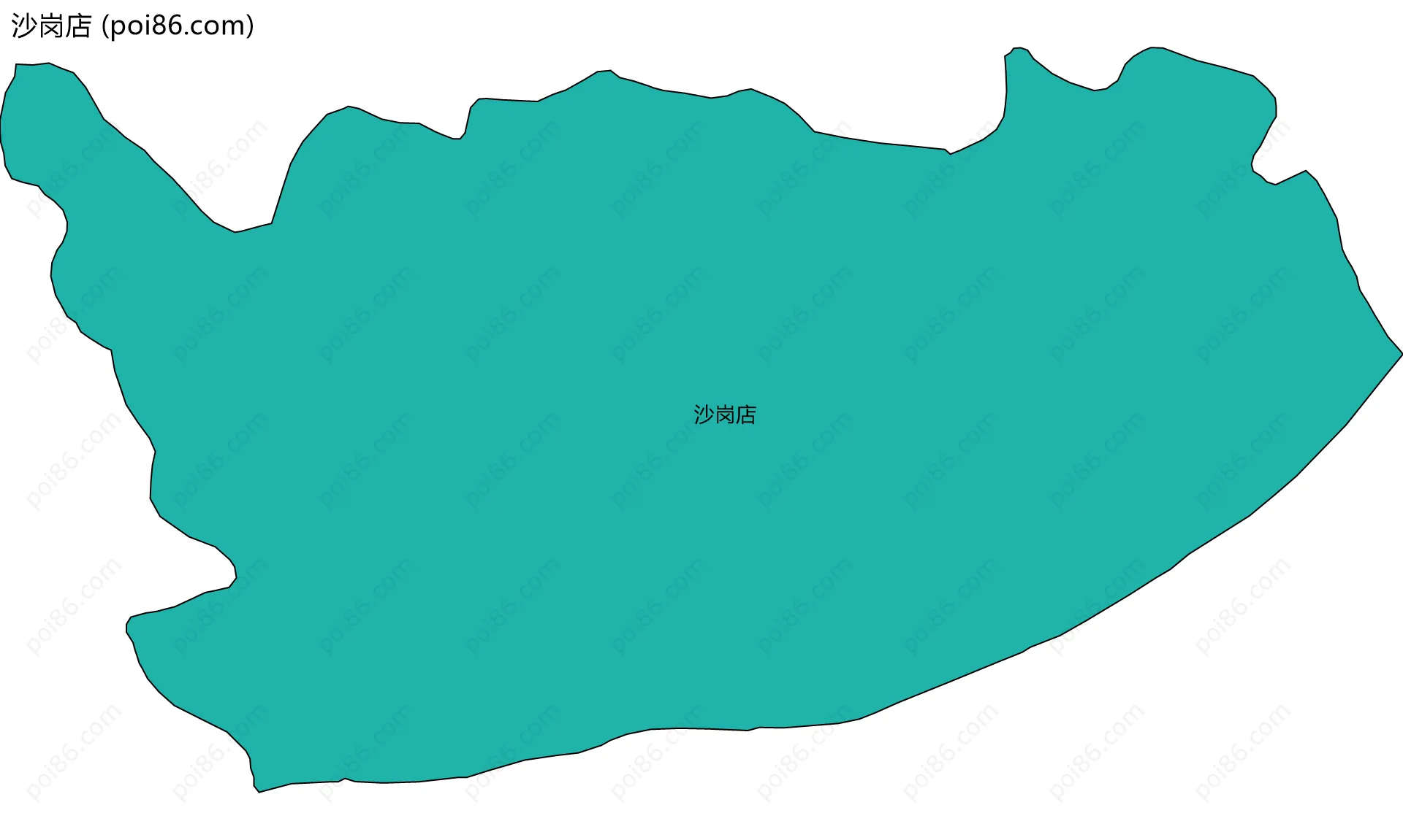 沙岗店边界地图