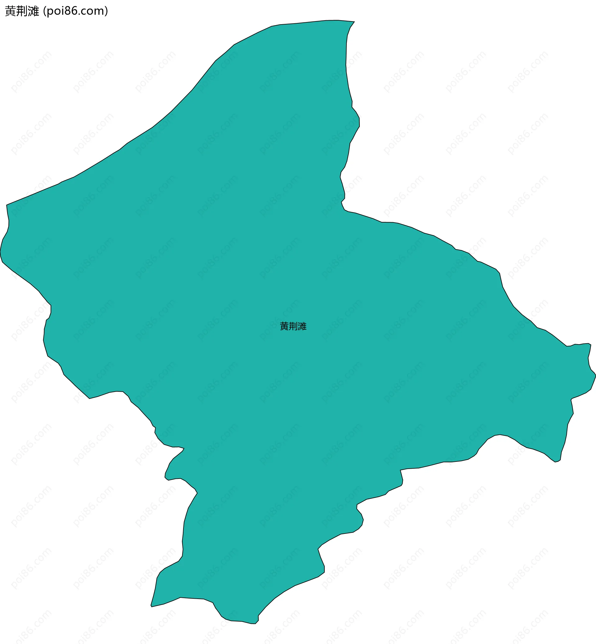 黄荆滩边界地图