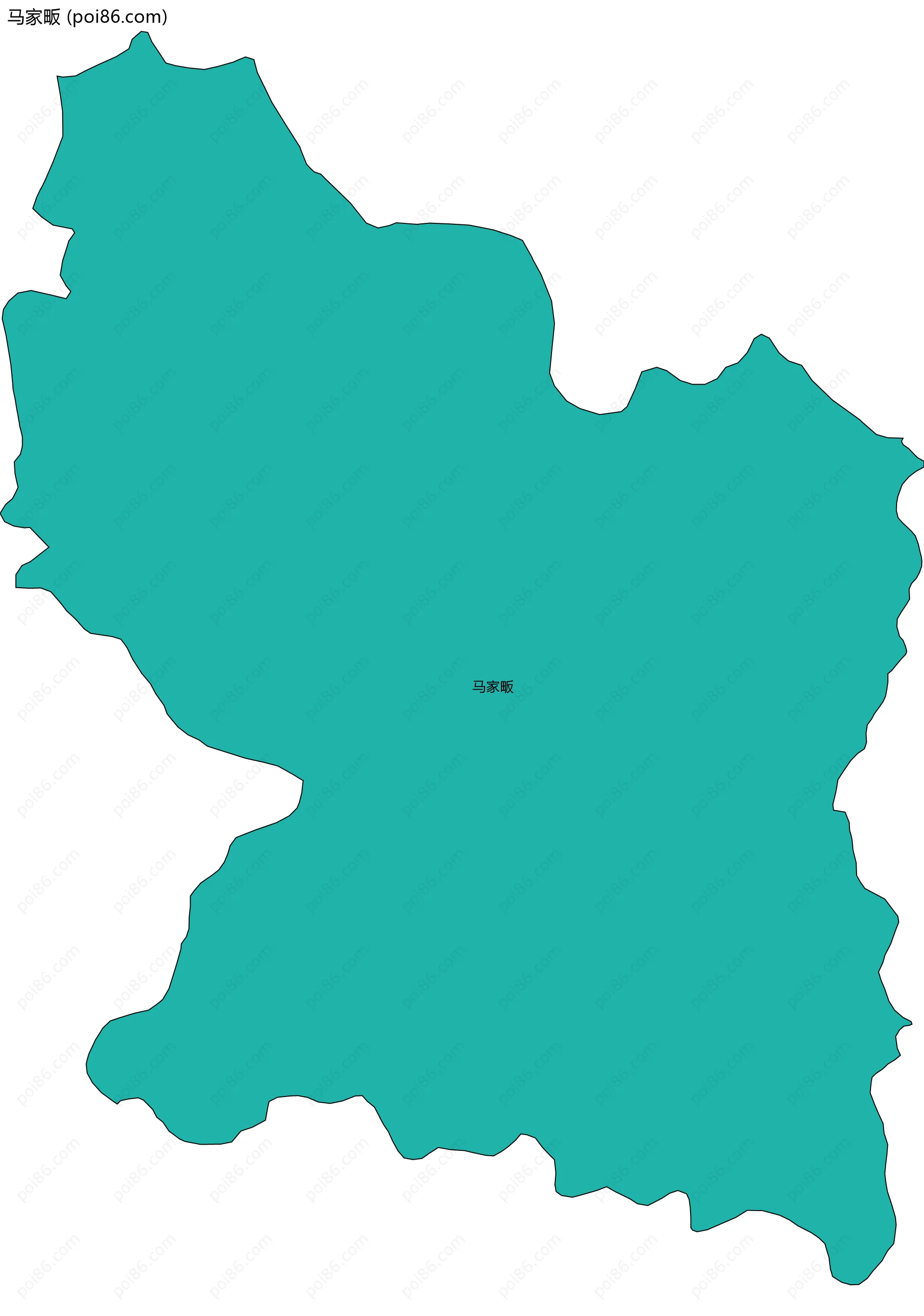 马家畈边界地图