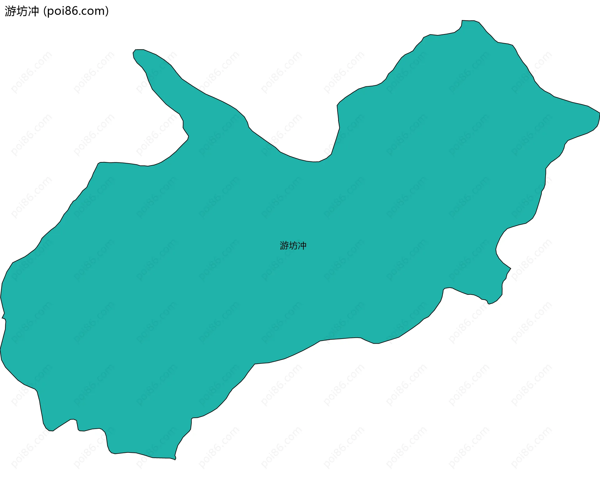 游坊冲边界地图