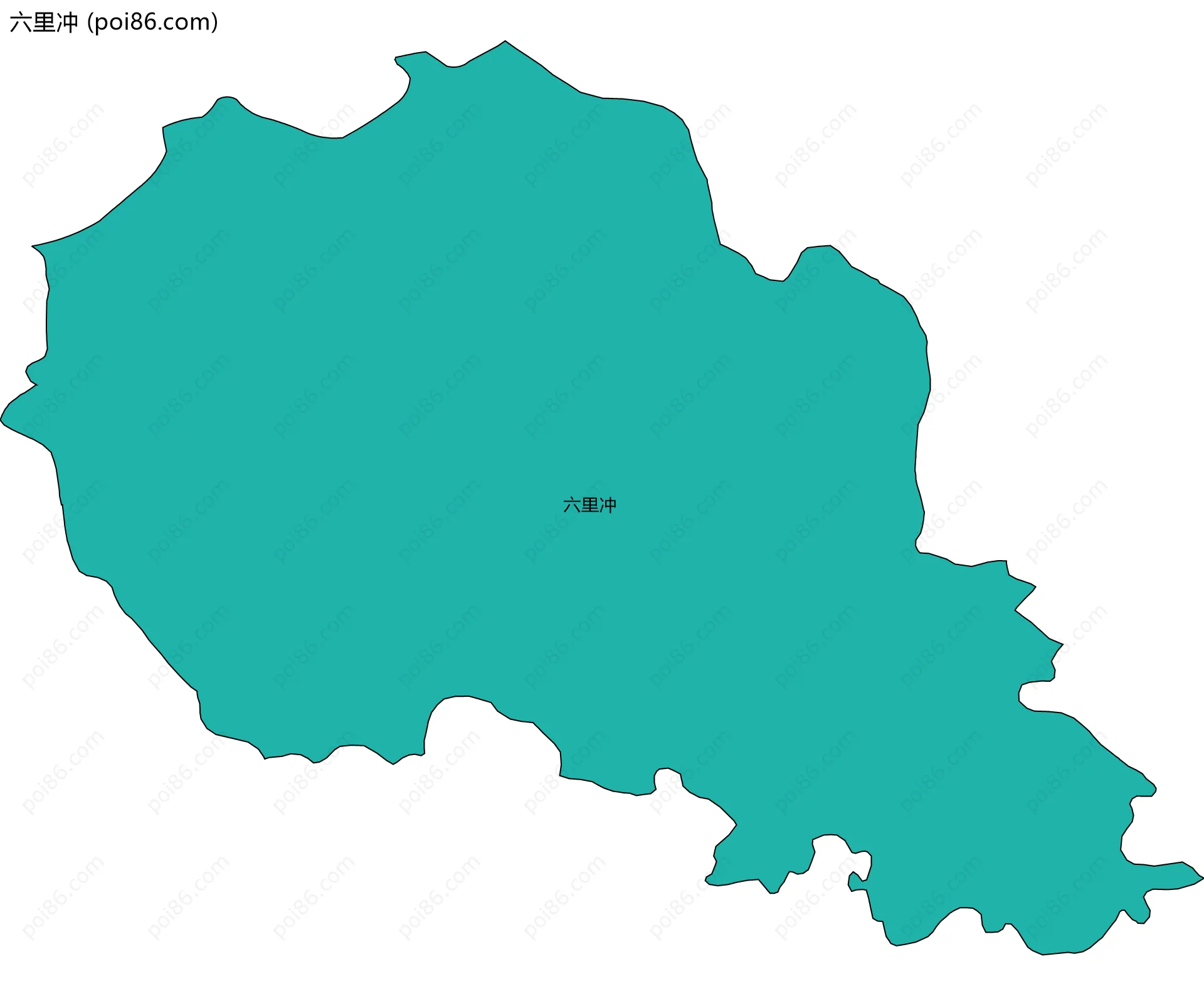 六里冲边界地图