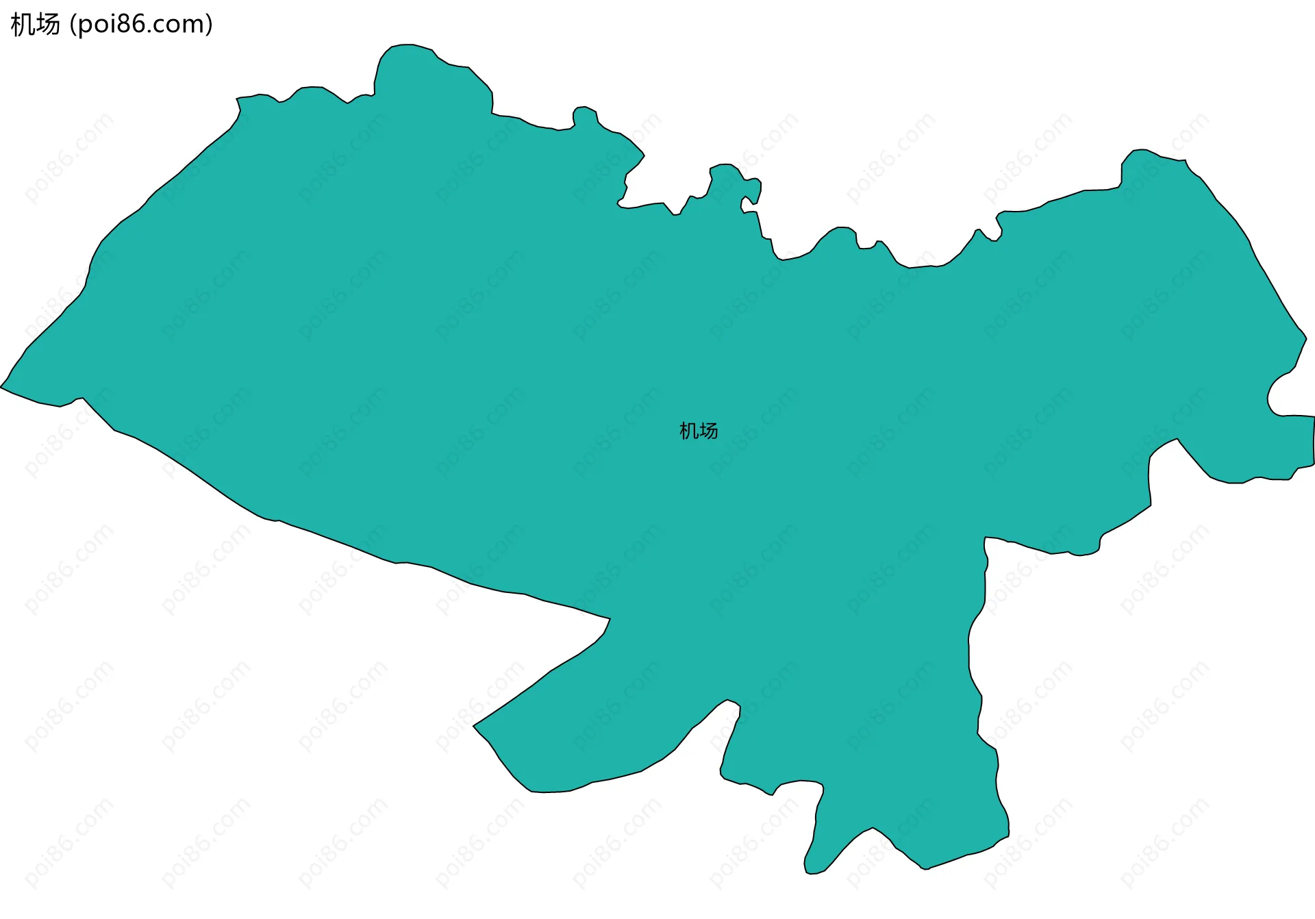 机场边界地图