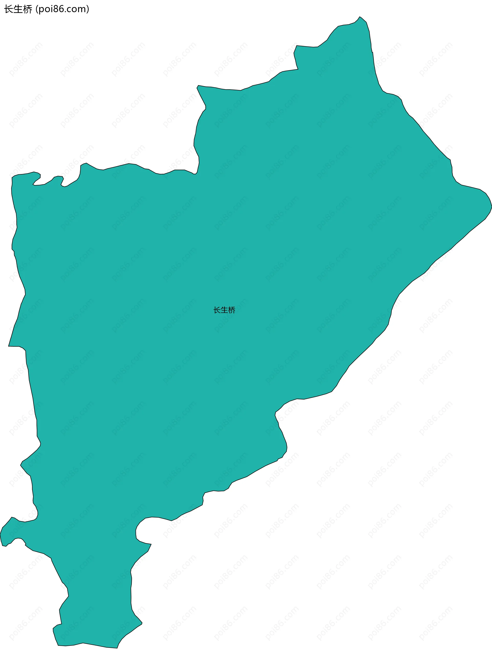 长生桥边界地图