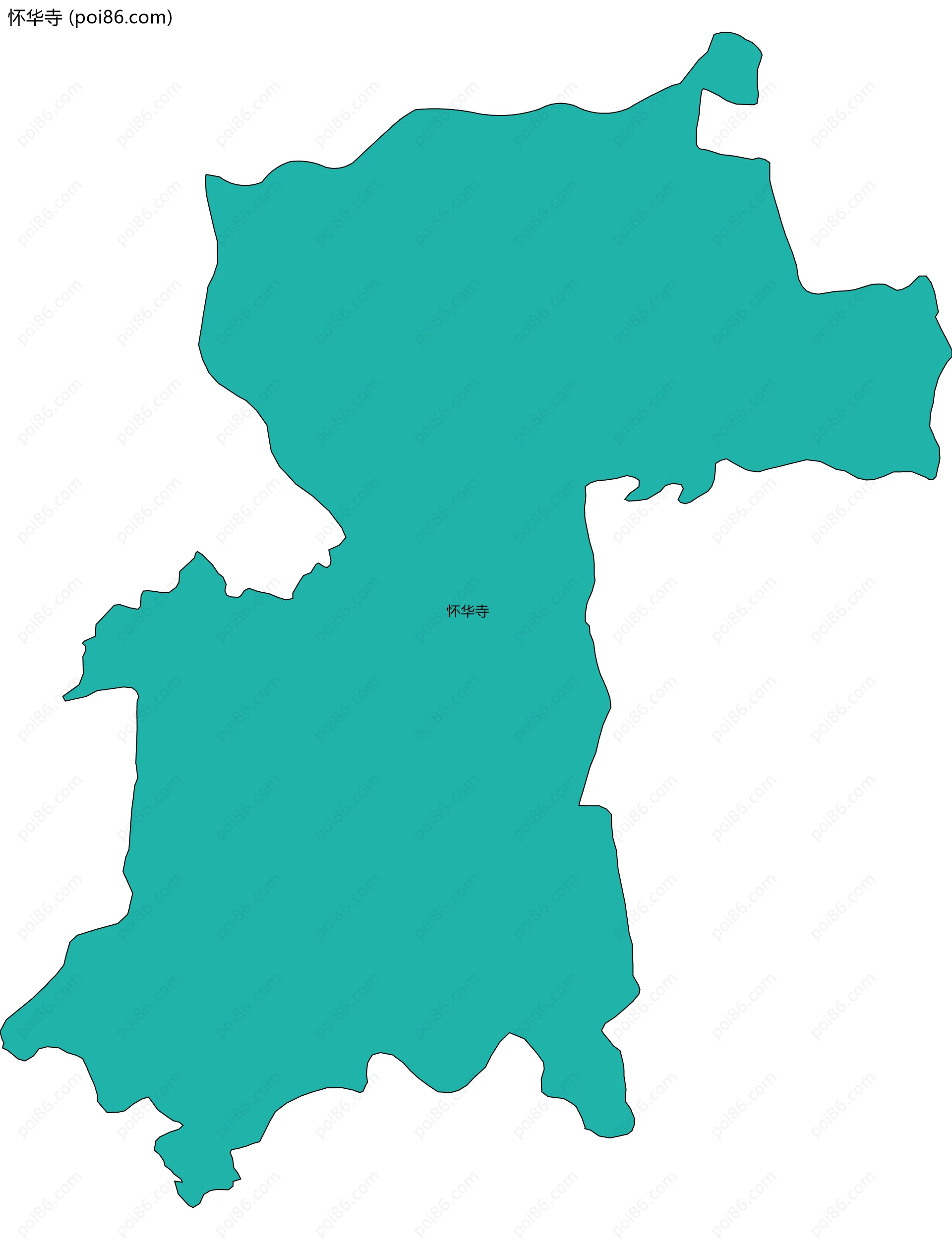 怀华寺边界地图