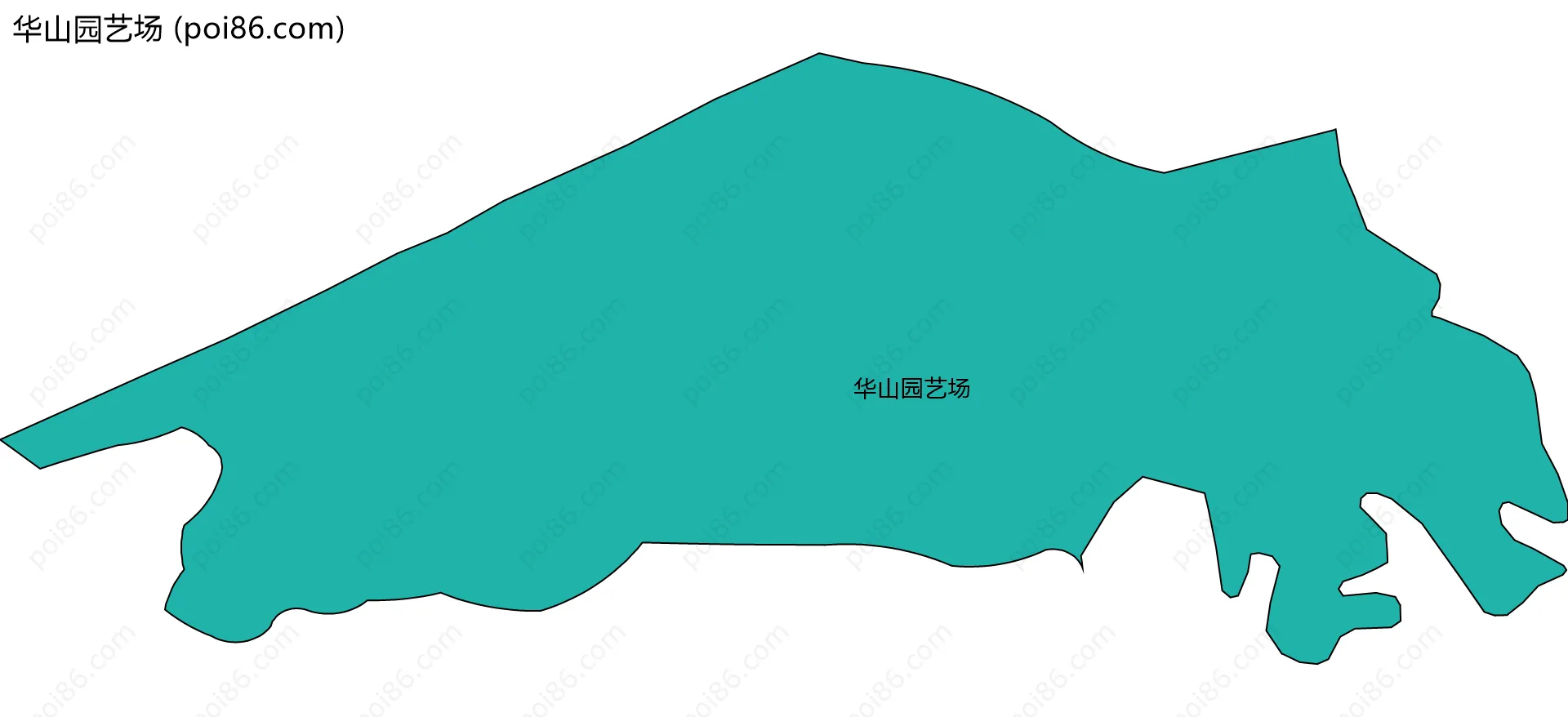 华山园艺场边界地图