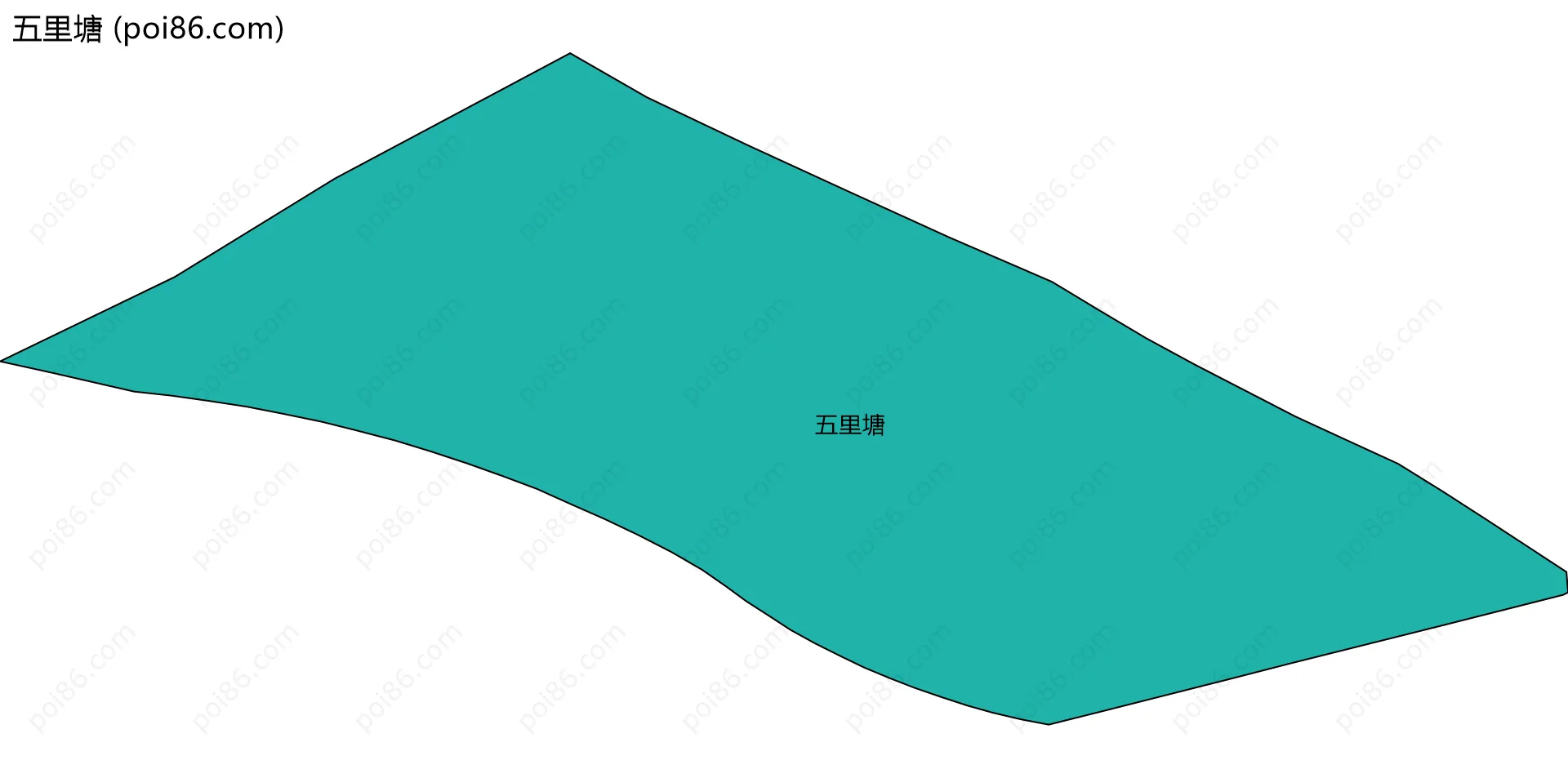 五里塘边界地图