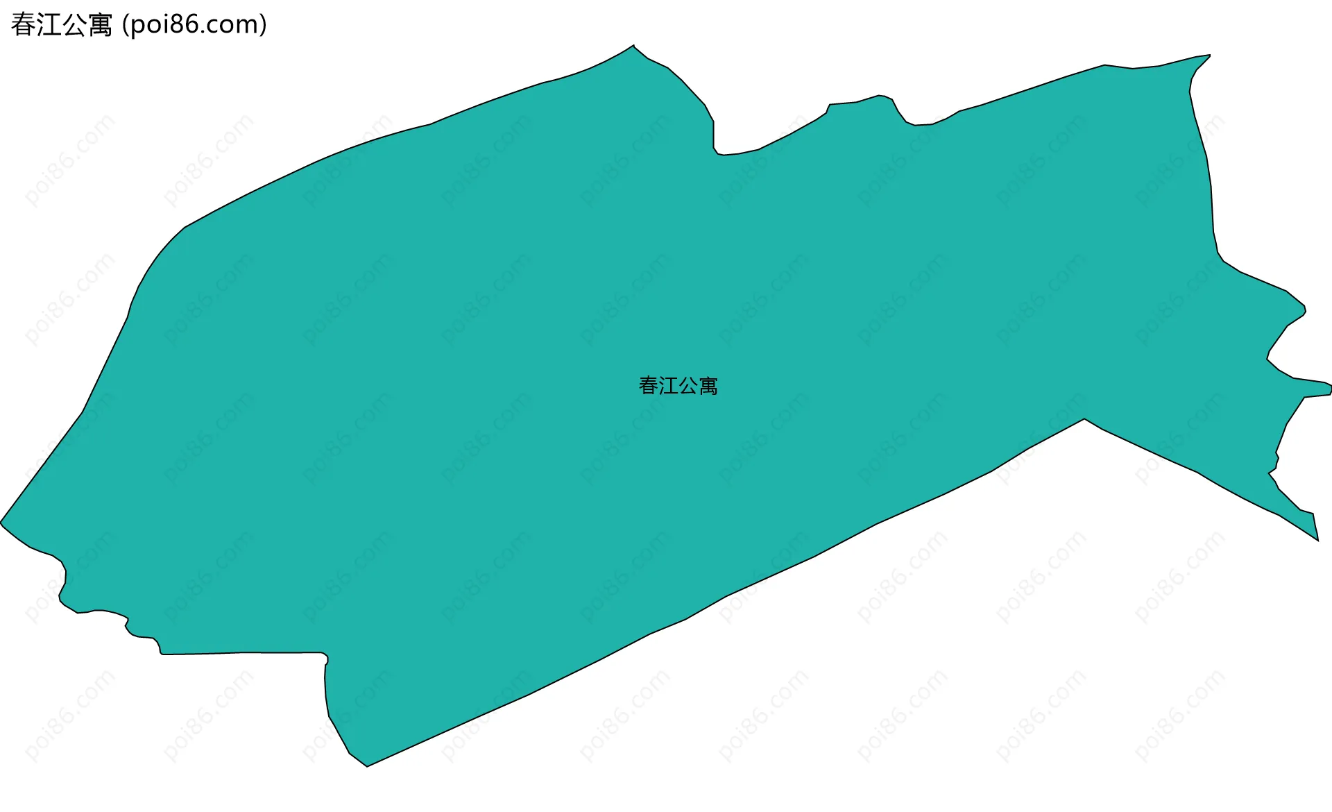 春江公寓边界地图