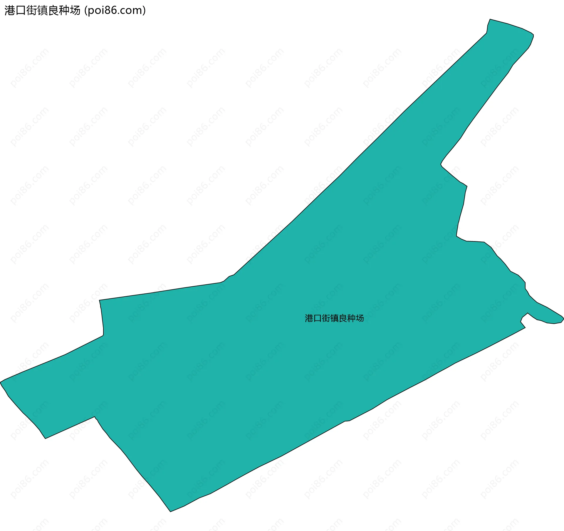 港口街镇良种场边界地图
