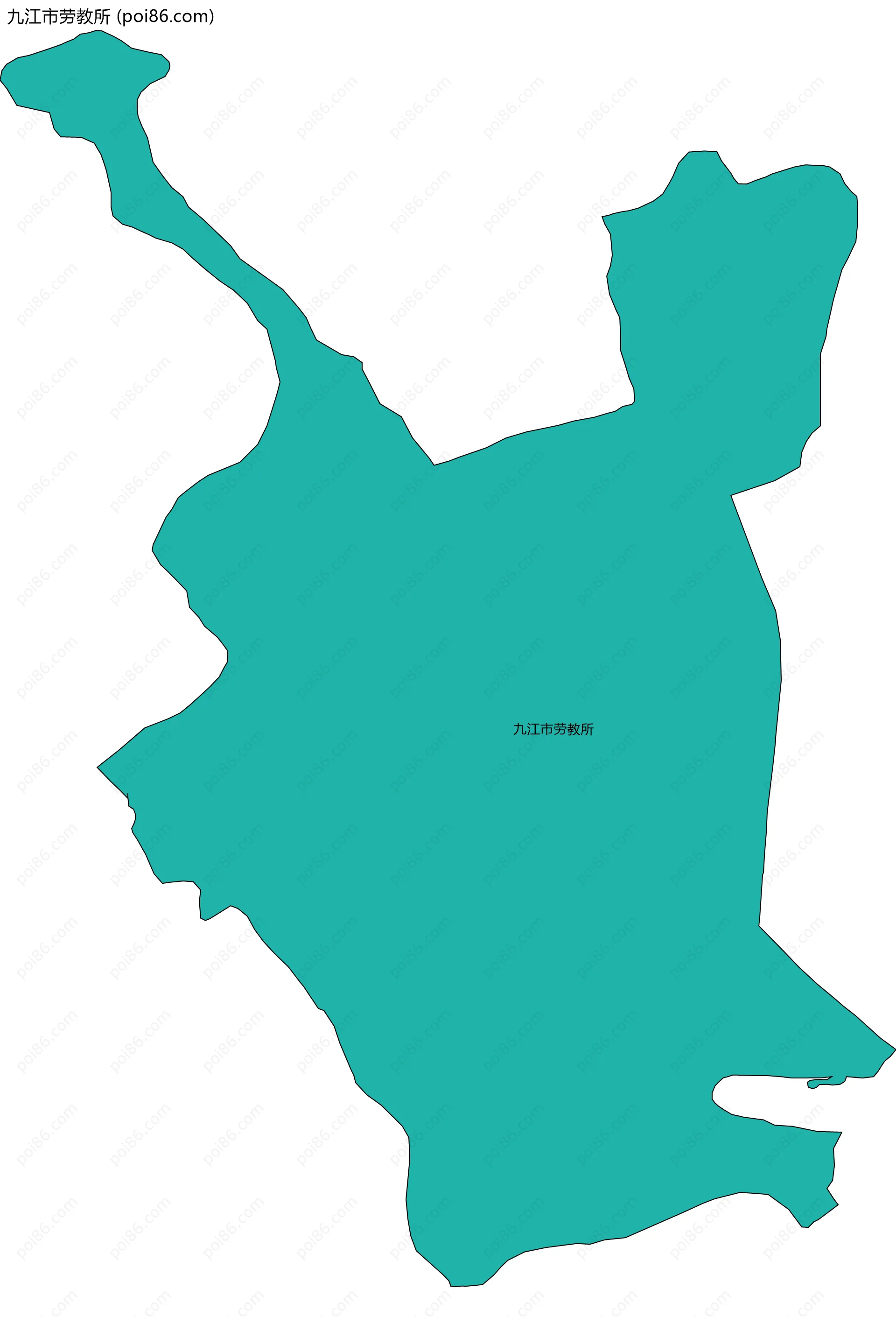 九江市劳教所边界地图