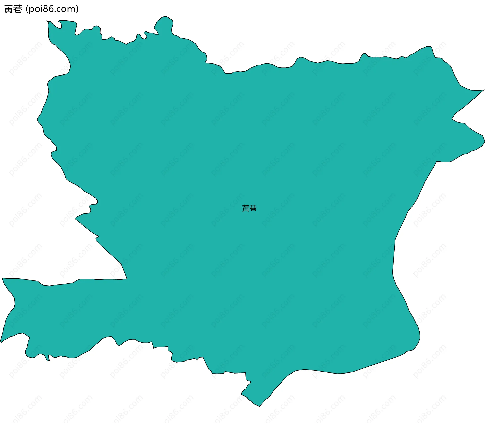 黄巷边界地图