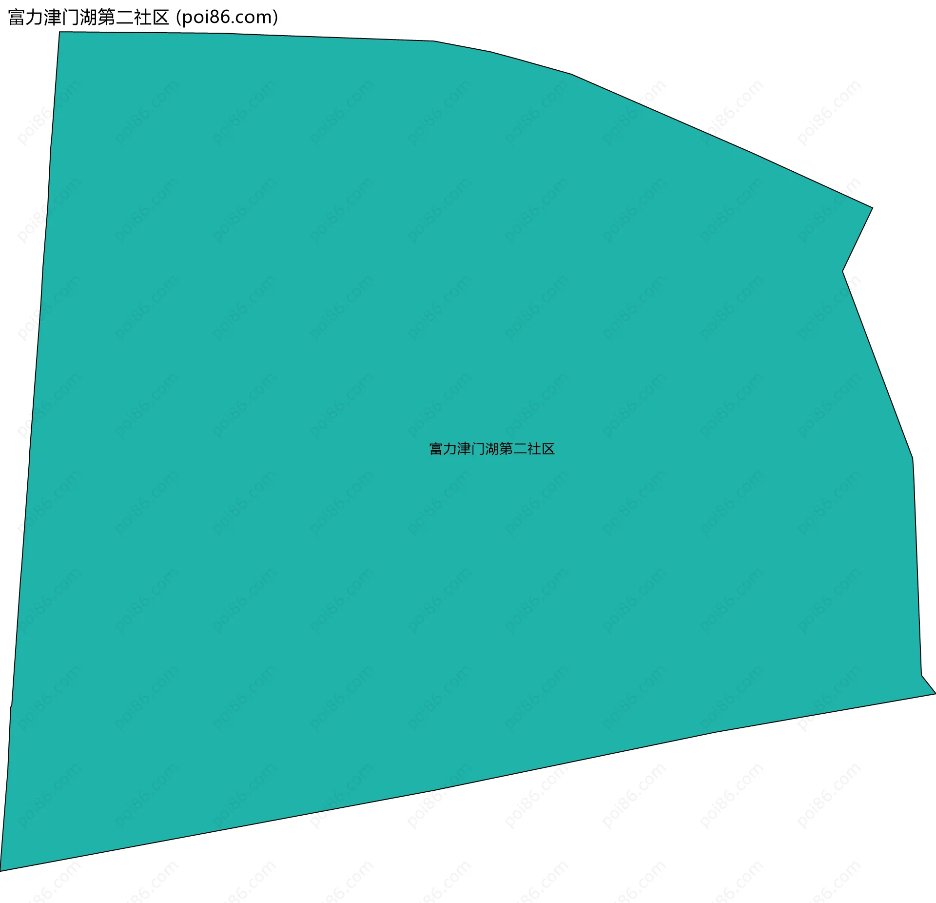 富力津门湖第二社区边界地图