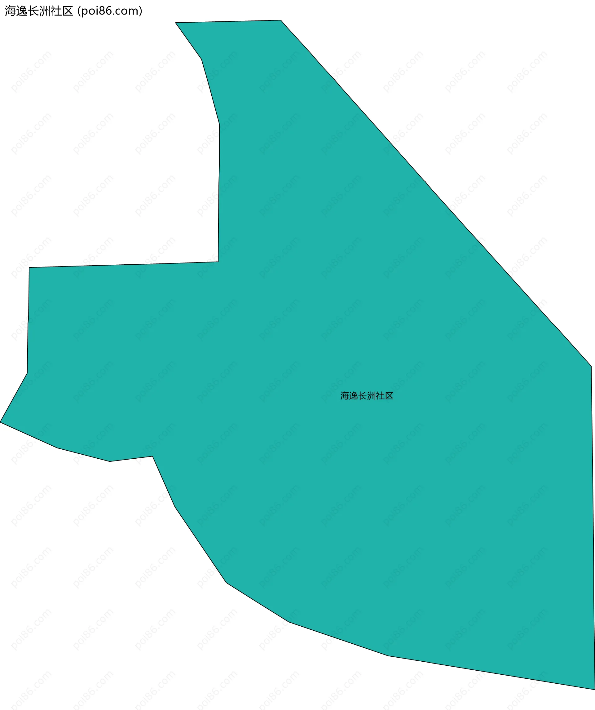 海逸长洲社区边界地图