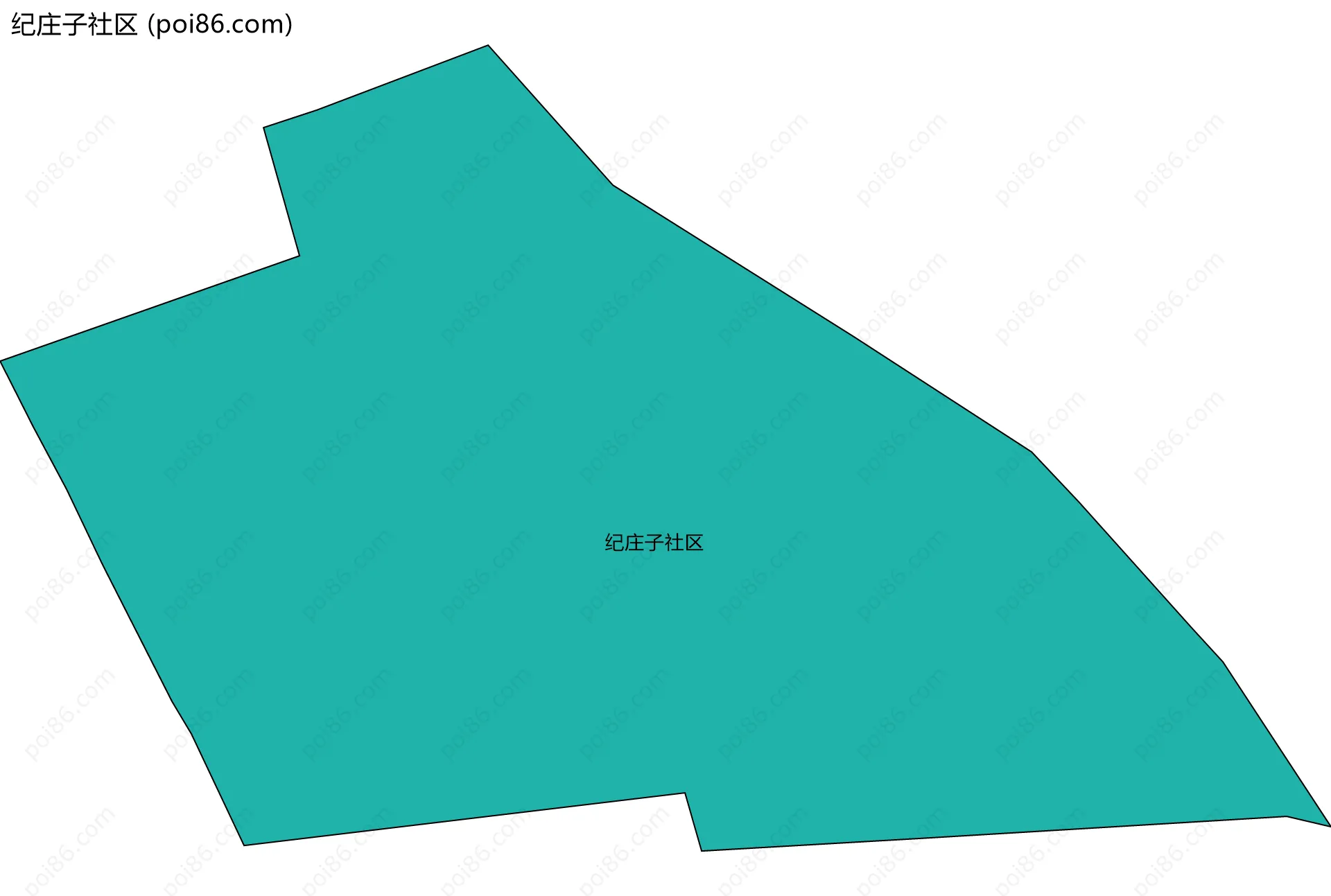 纪庄子社区边界地图