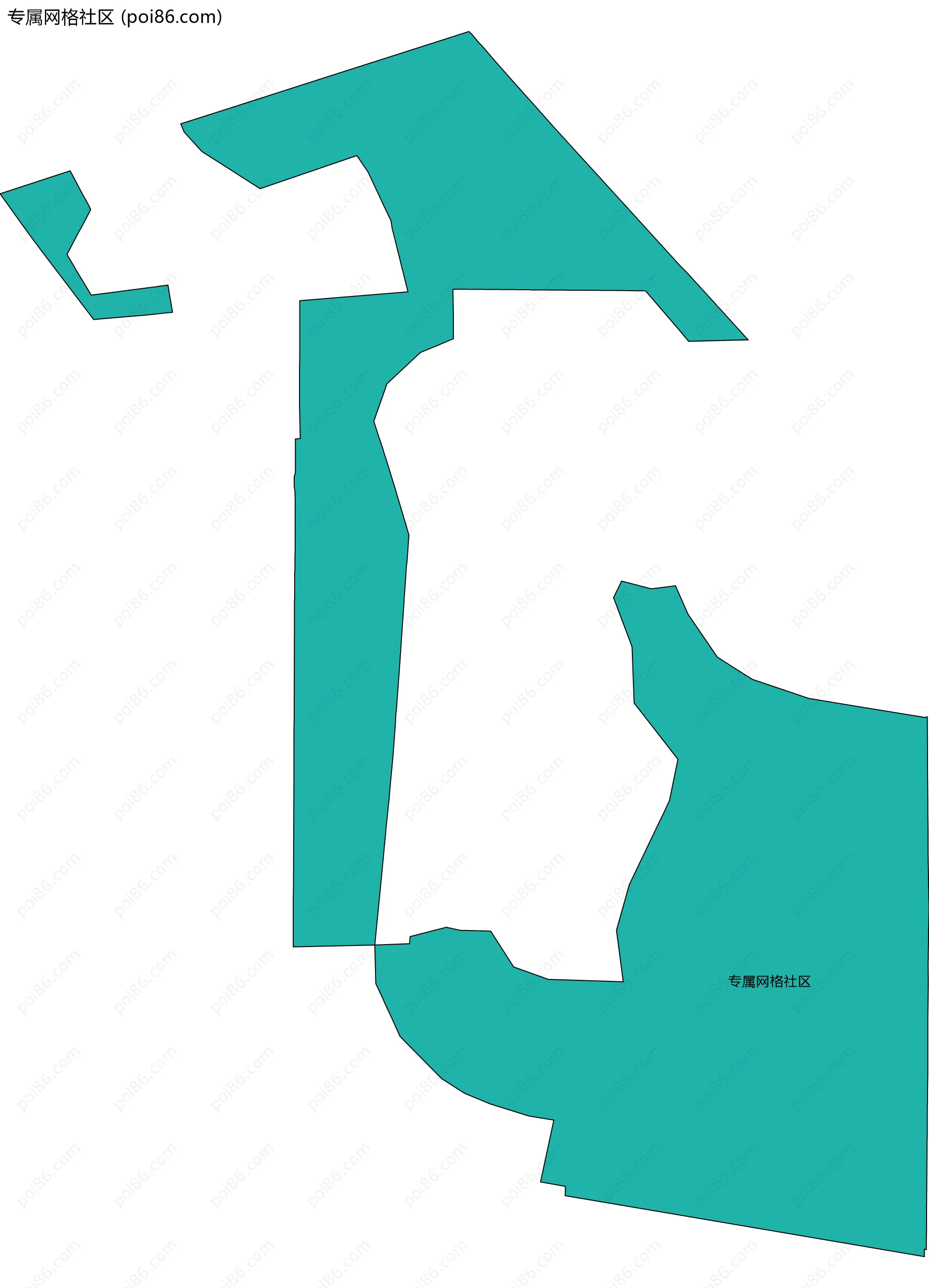 专属网格社区边界地图