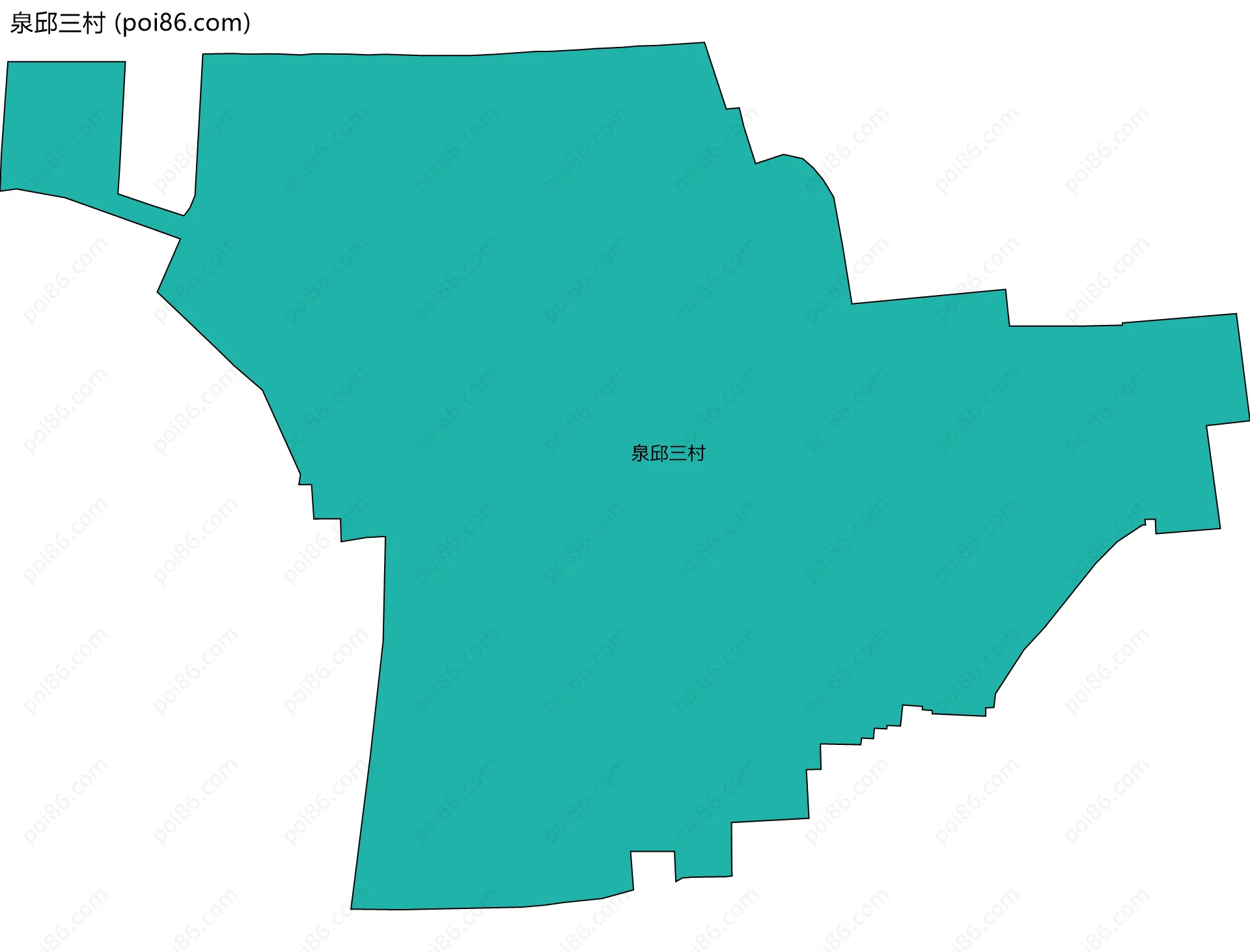 泉邱三村边界地图