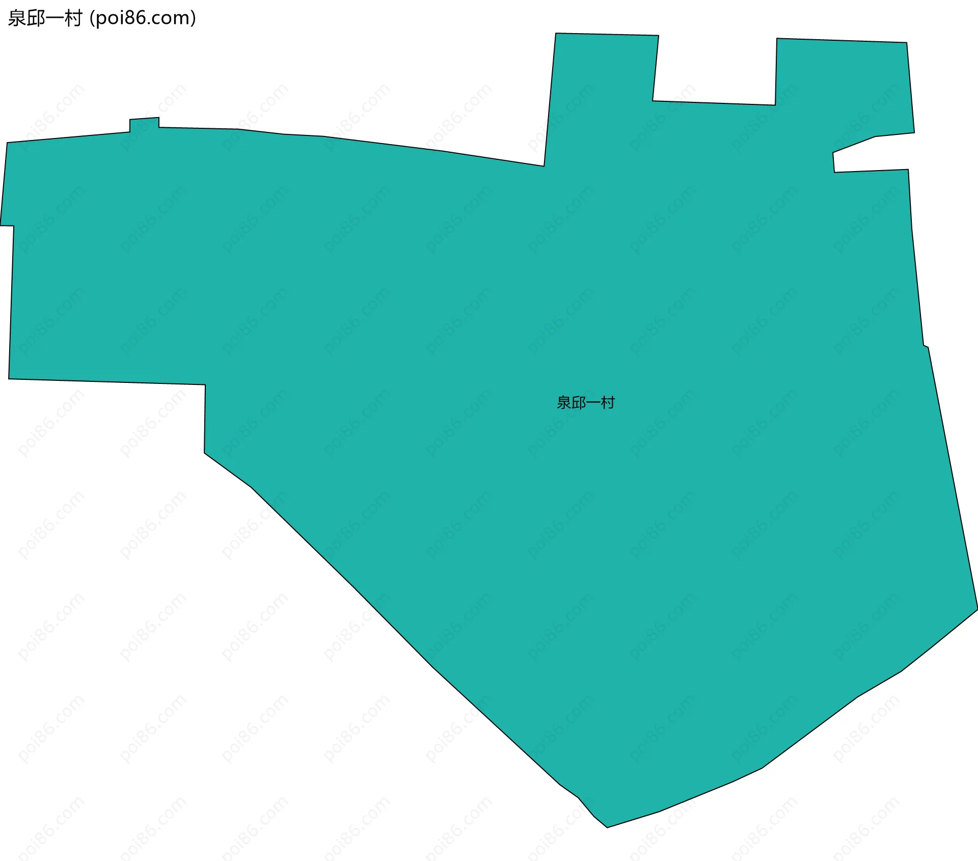 泉邱一村边界地图